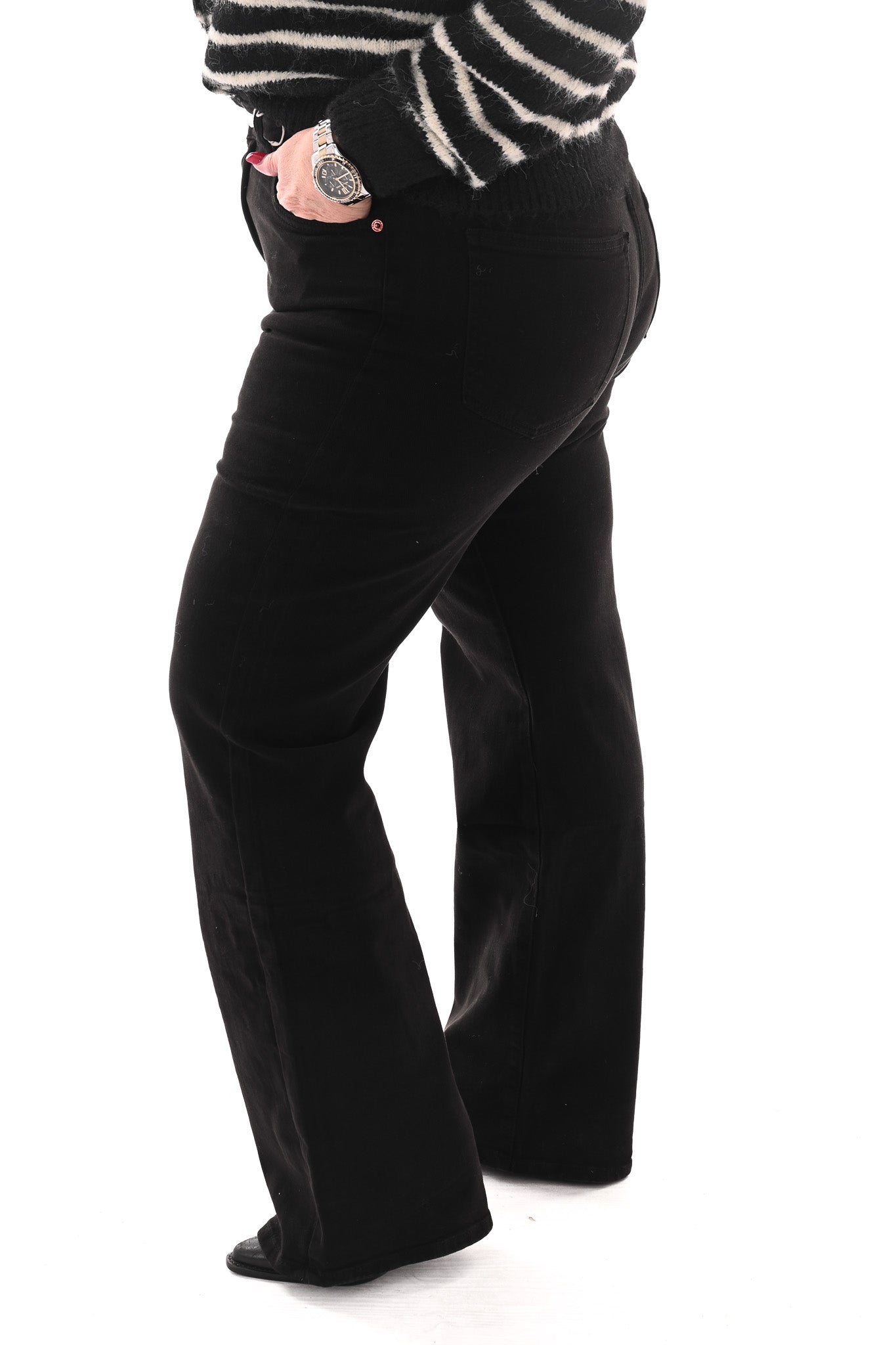 Norfy wide leg zwart