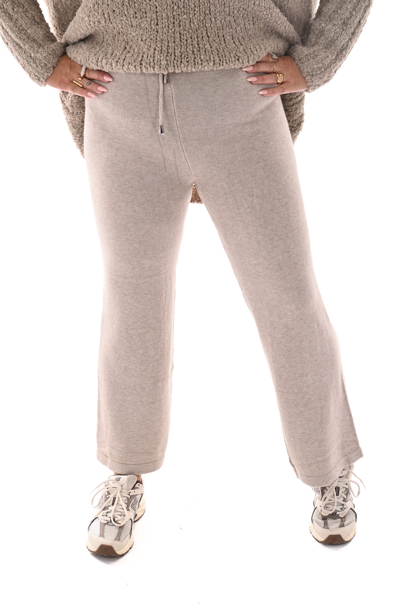 Lounge broek taupe