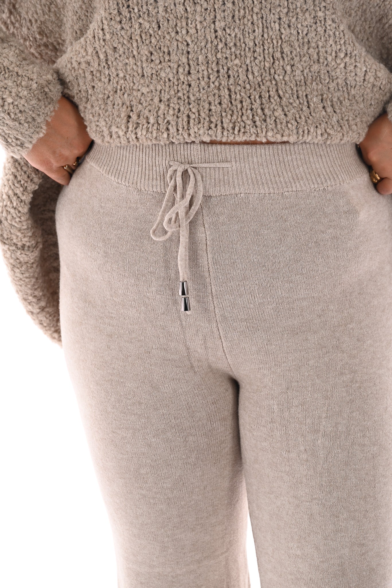 Lounge broek taupe
