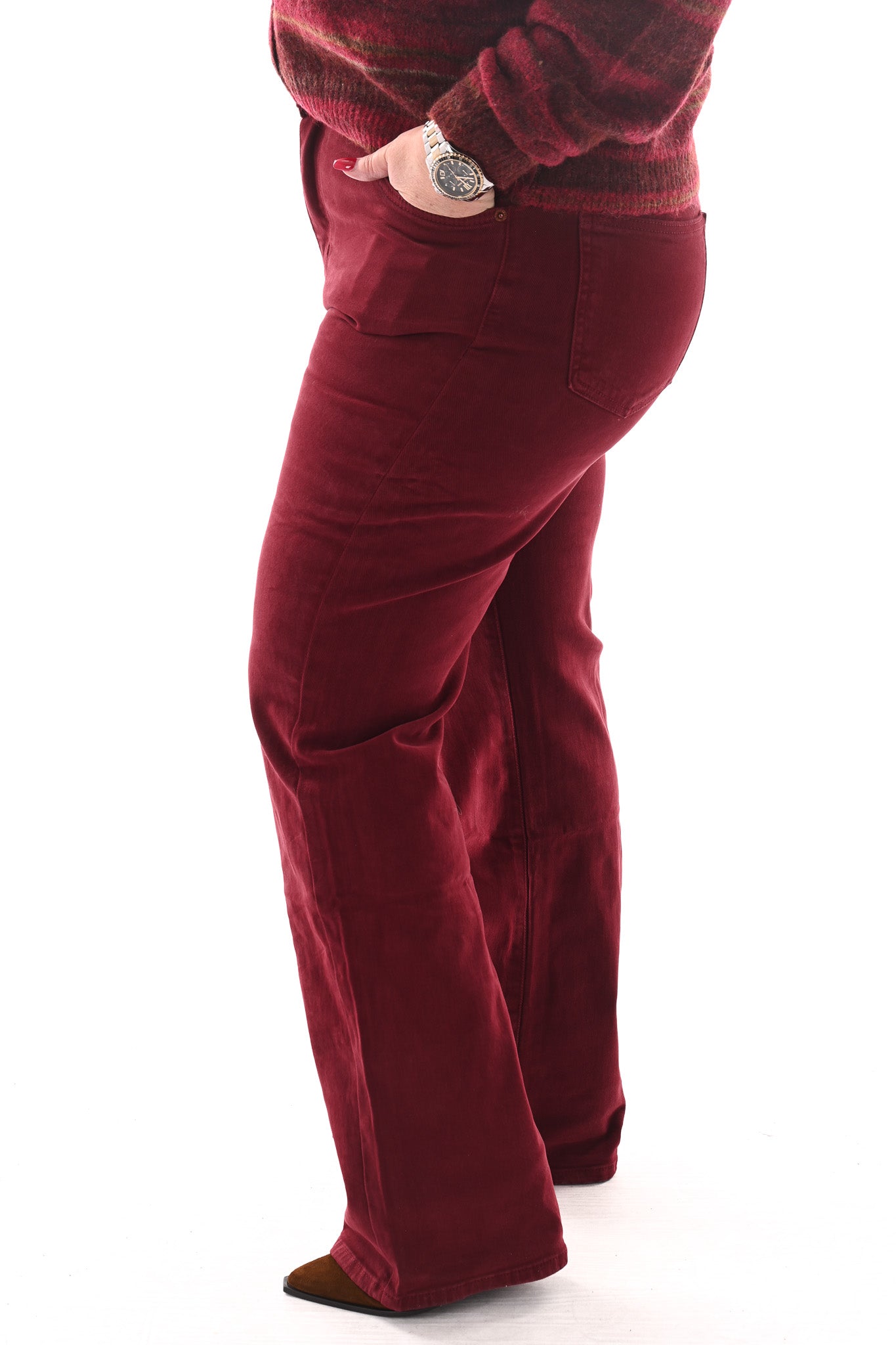Norfy wide leg bordeaux