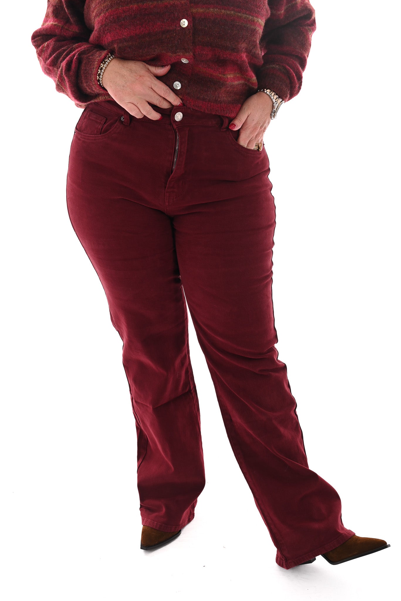 Norfy wide leg bordeaux