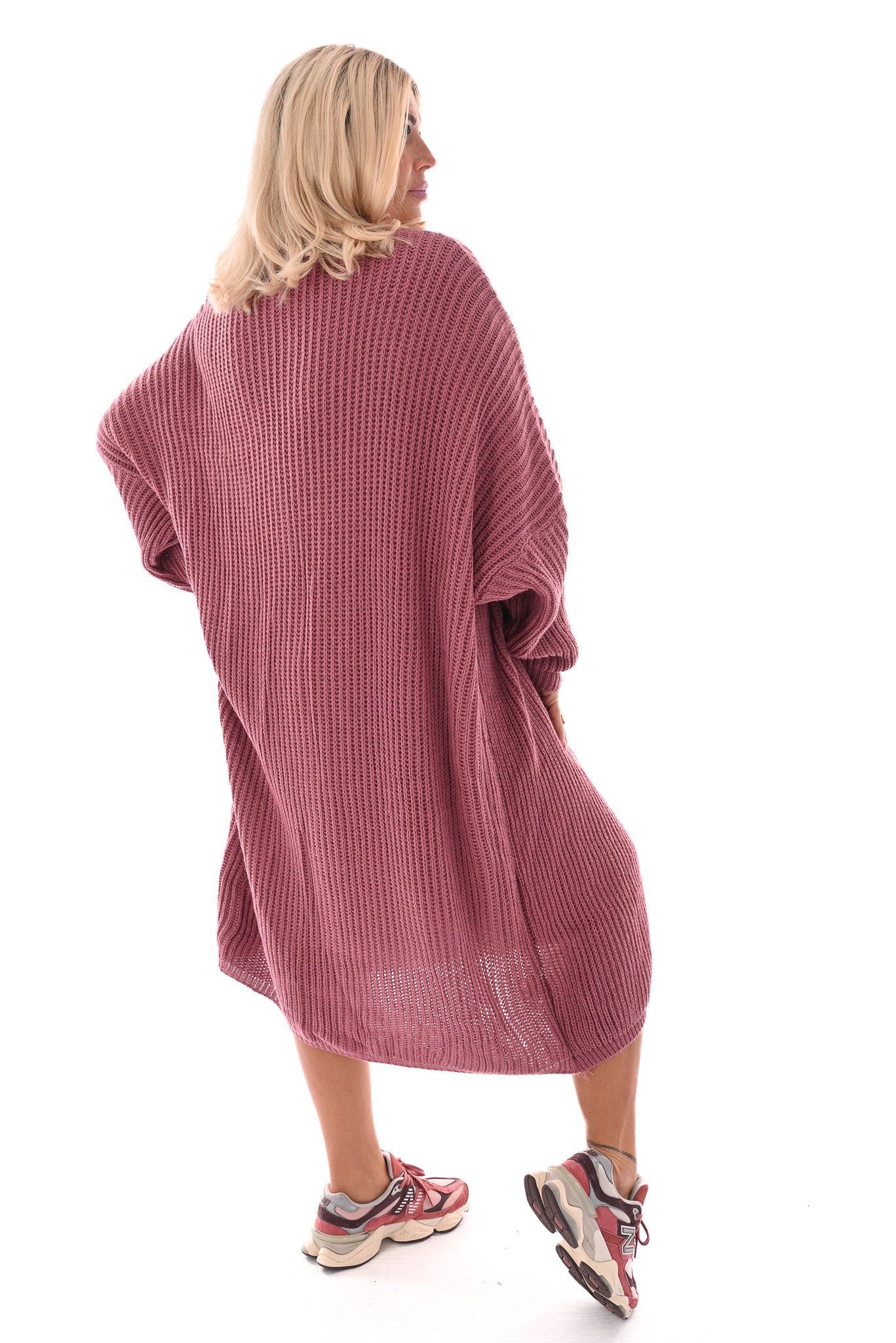 Jurk met vest set oudroze