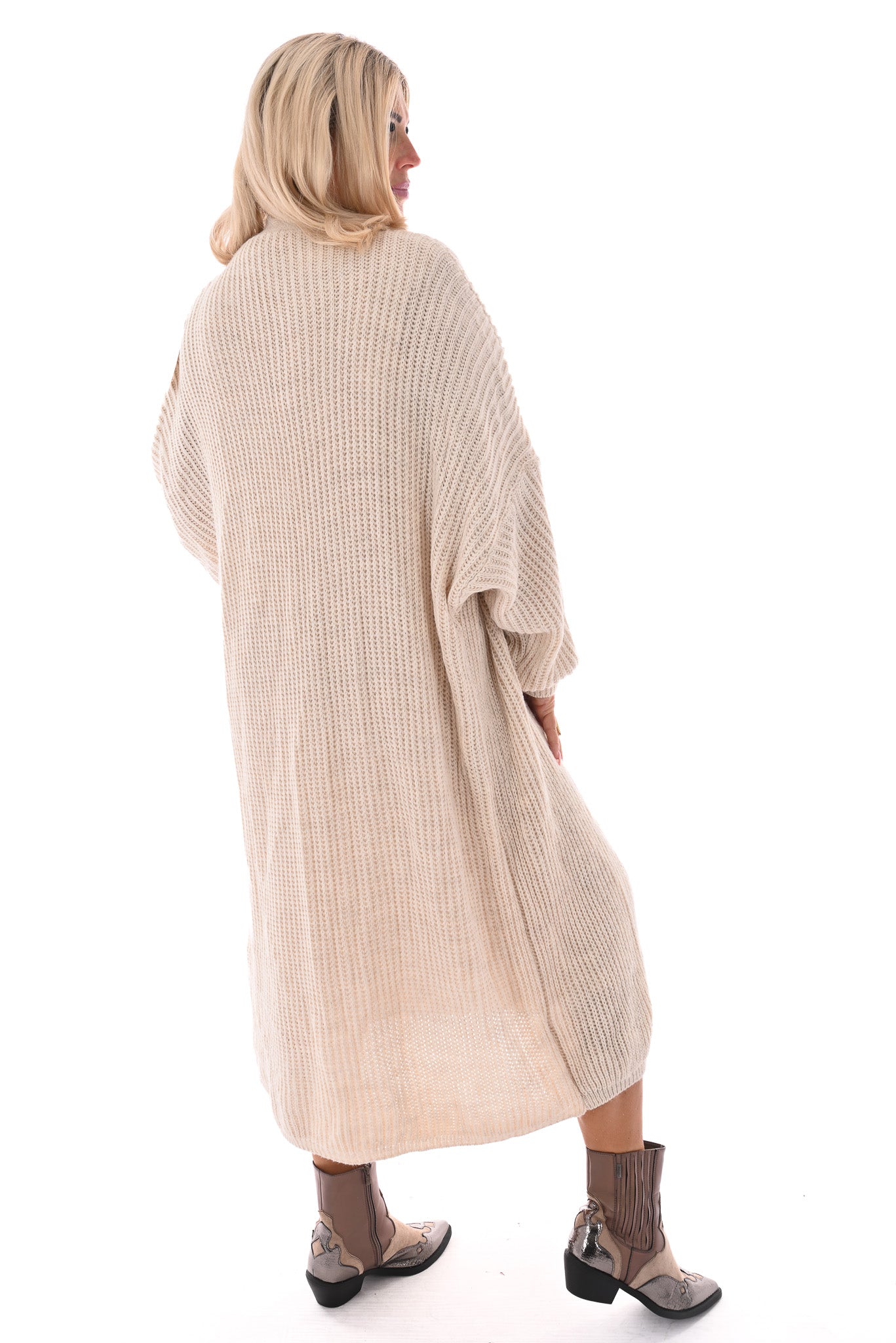 Jurk met vest set roomwit