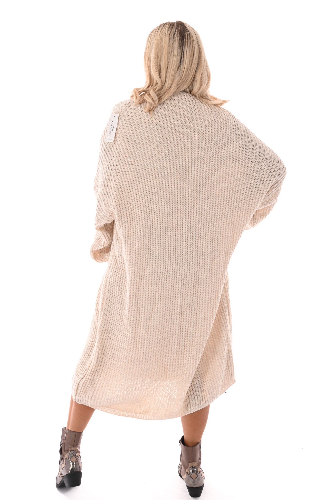 Jurk met vest set roomwit
