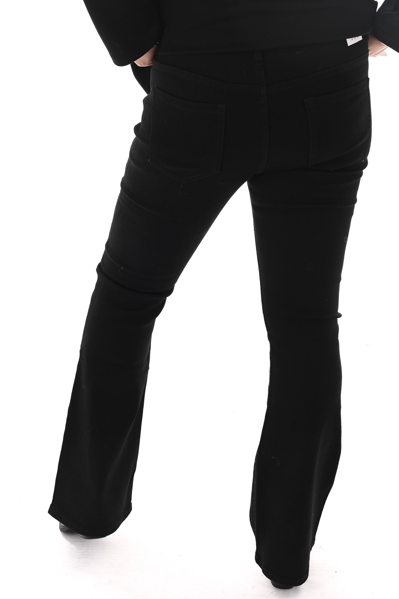 G-smack flared leg strass zwart