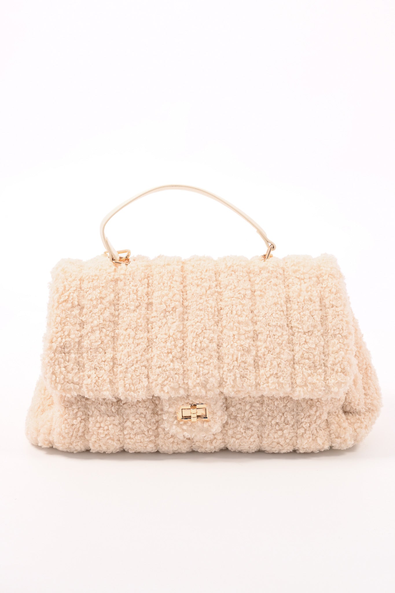 Teddy handtas roomwit