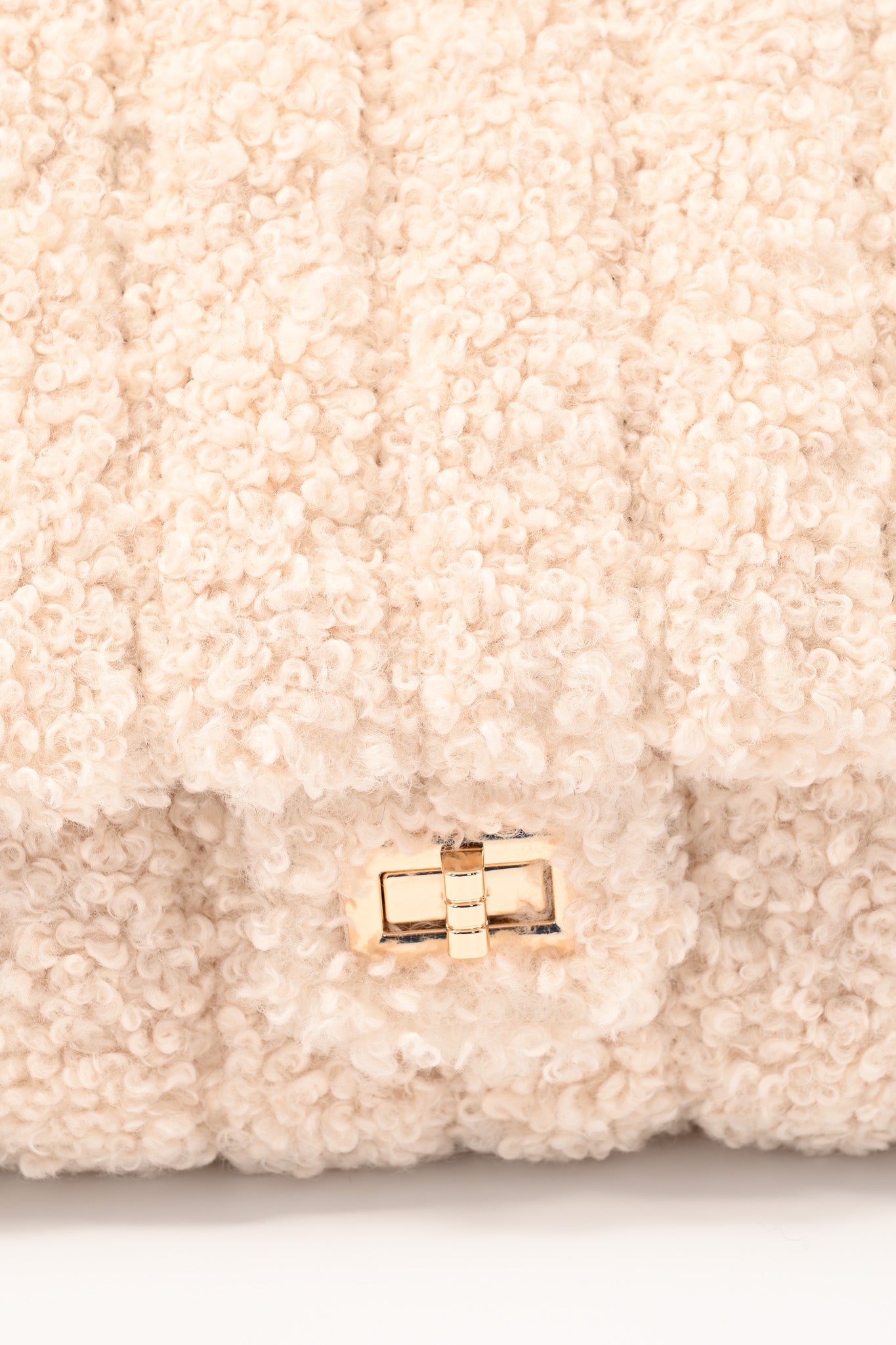 Teddy handtas roomwit