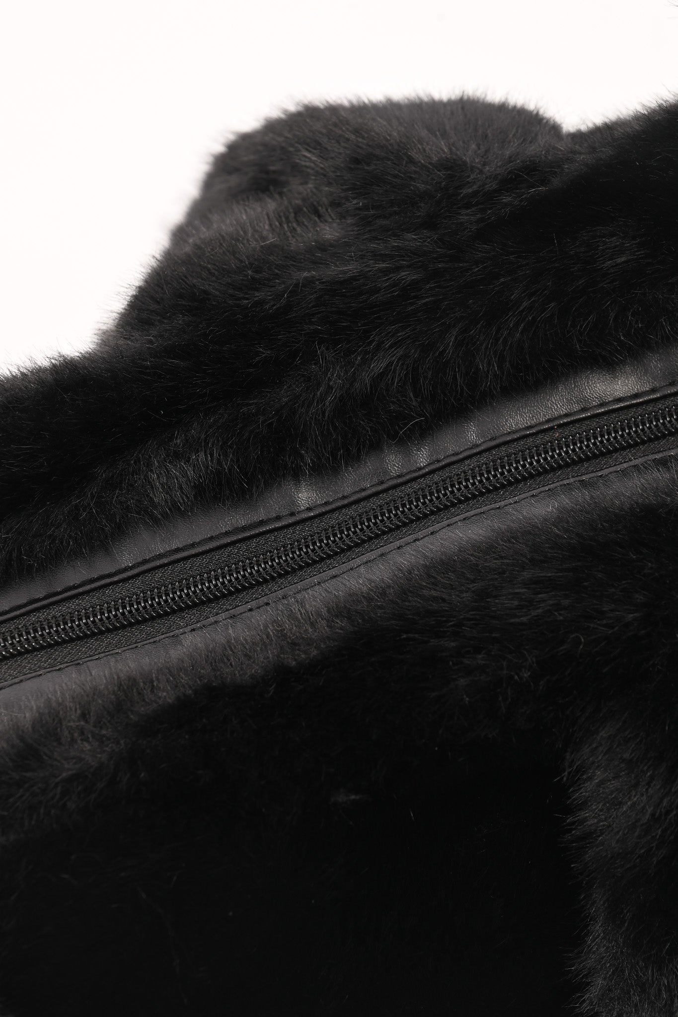 Furry shopper groot zwart