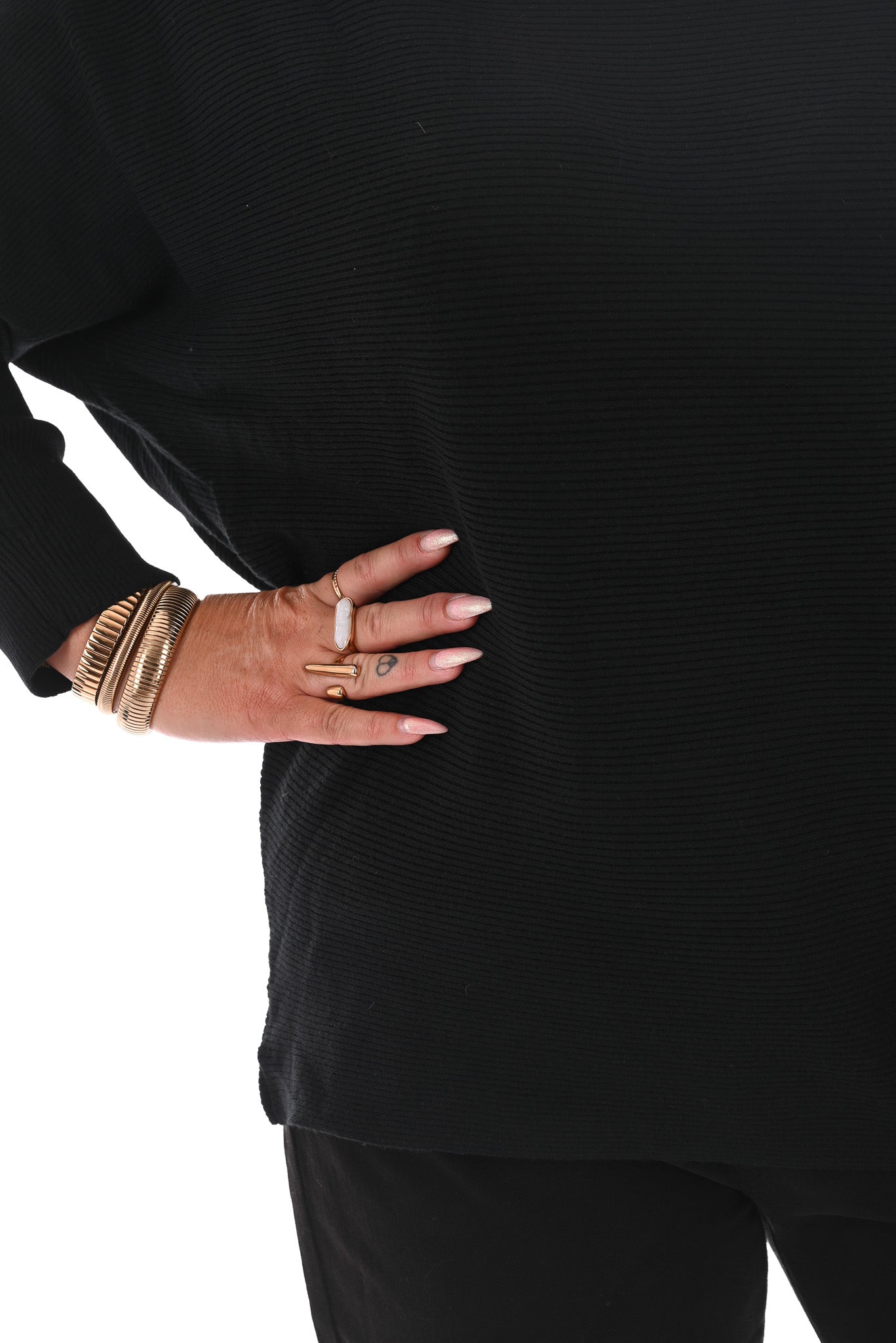 Coltrui rib zwart