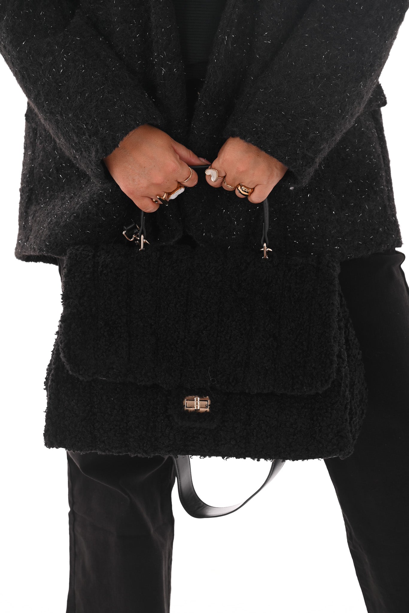 Teddy handtas zwart