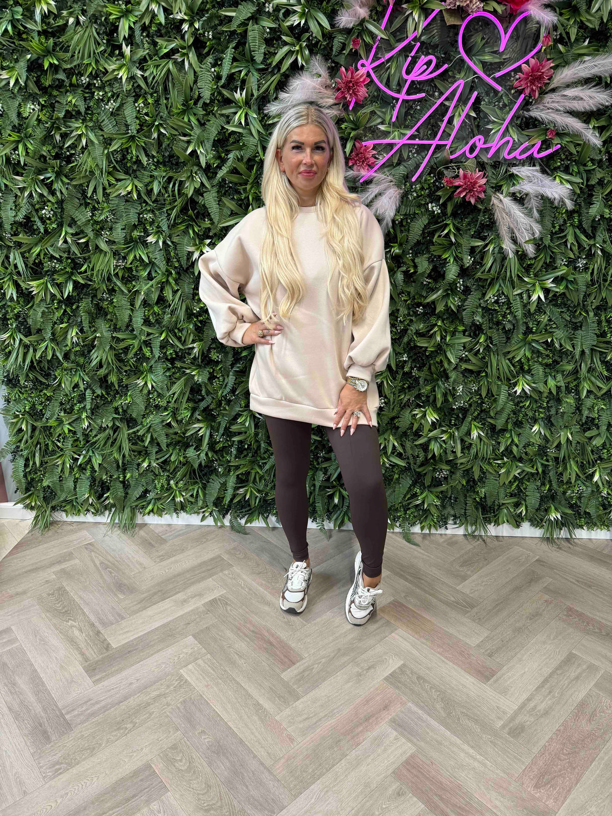 Trui happiness beige