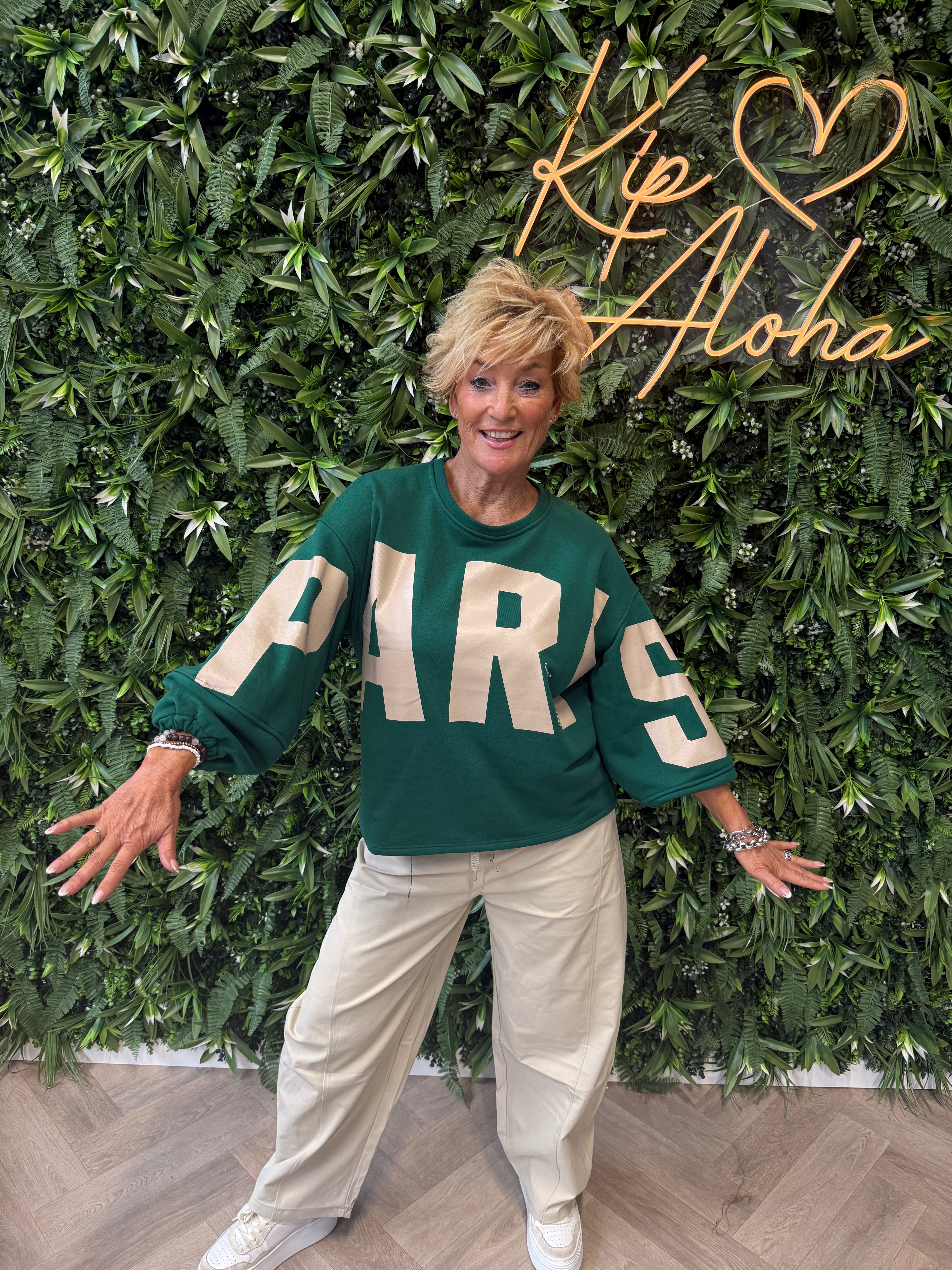 Sweater paris groen