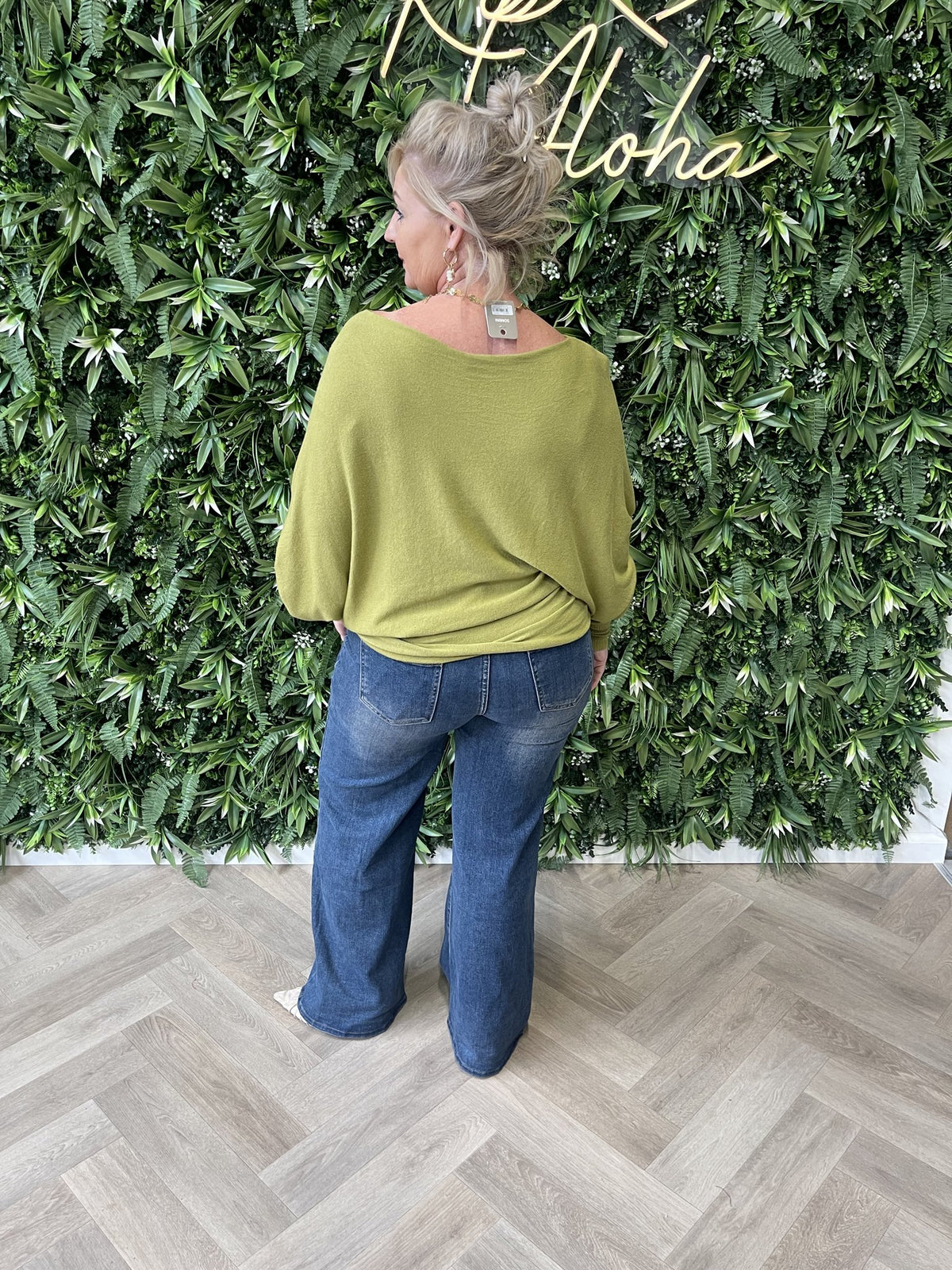 Vleermuis trui uni lime
