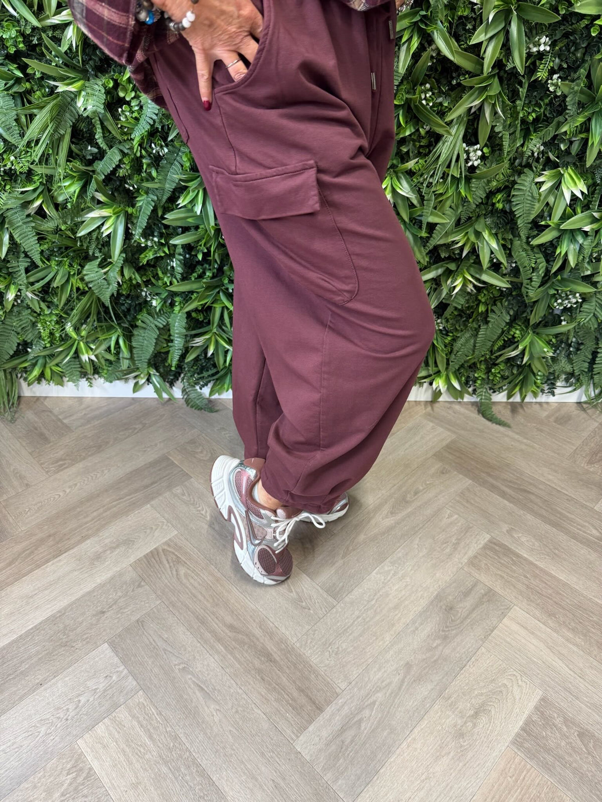 Cargo broek bordeaux