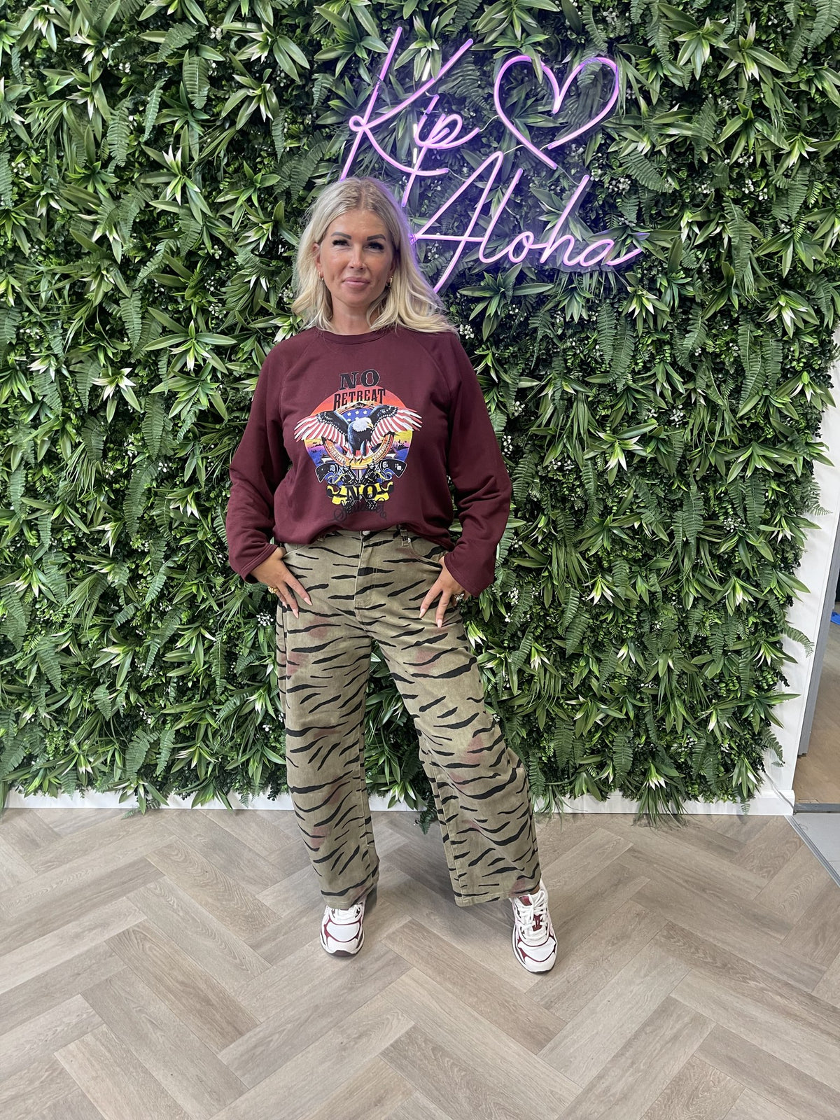 Sweater adelaar bordeaux