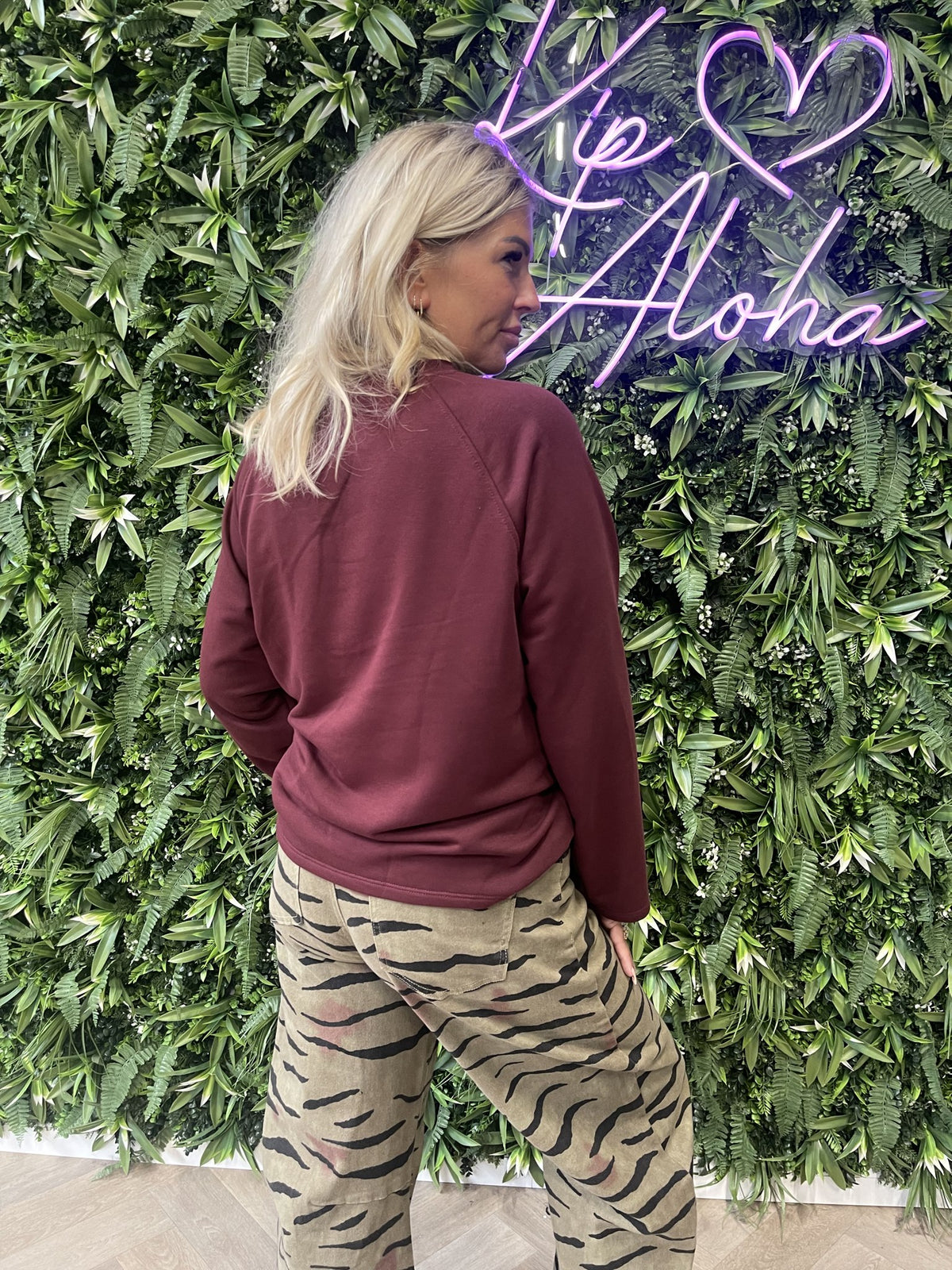 Sweater adelaar bordeaux