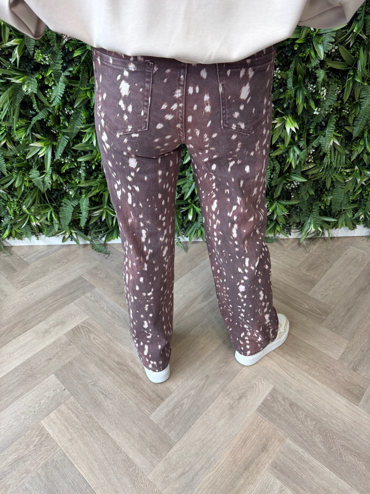 G-smack jeans wide leg bambi print bruin