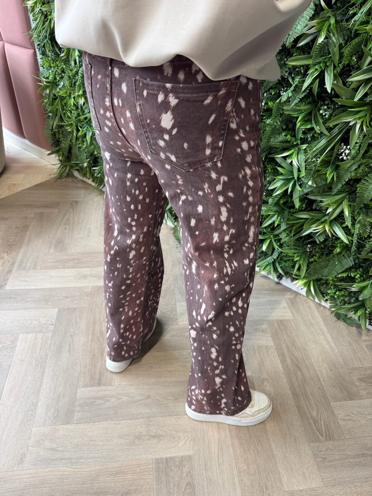 G-smack jeans wide leg bambi print bruin