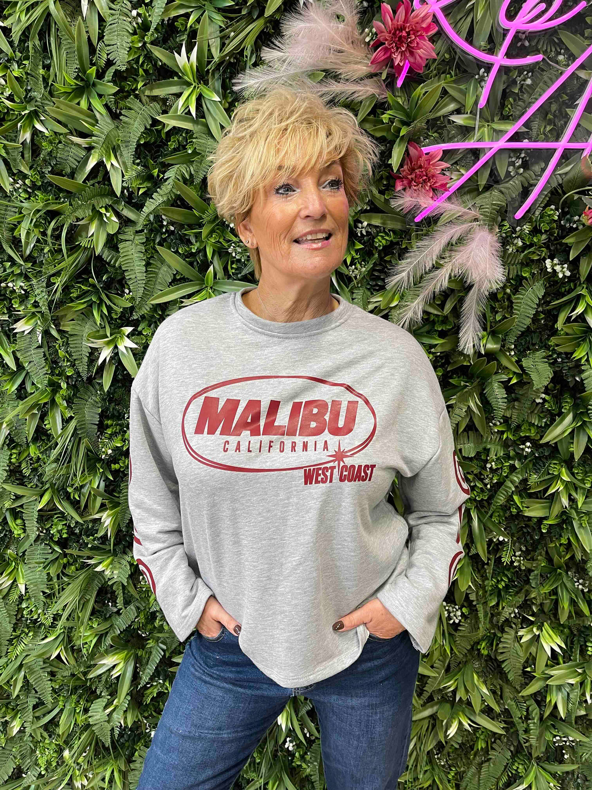 Long sleeve malibu lichtgrijs