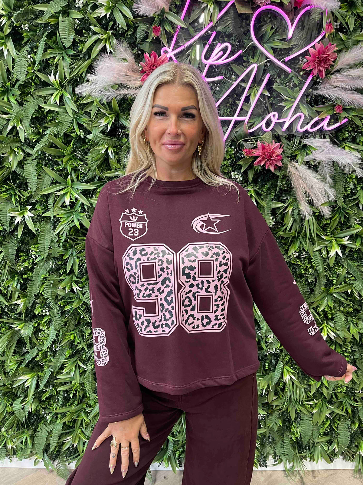 Longsleeve 98 aubergine
