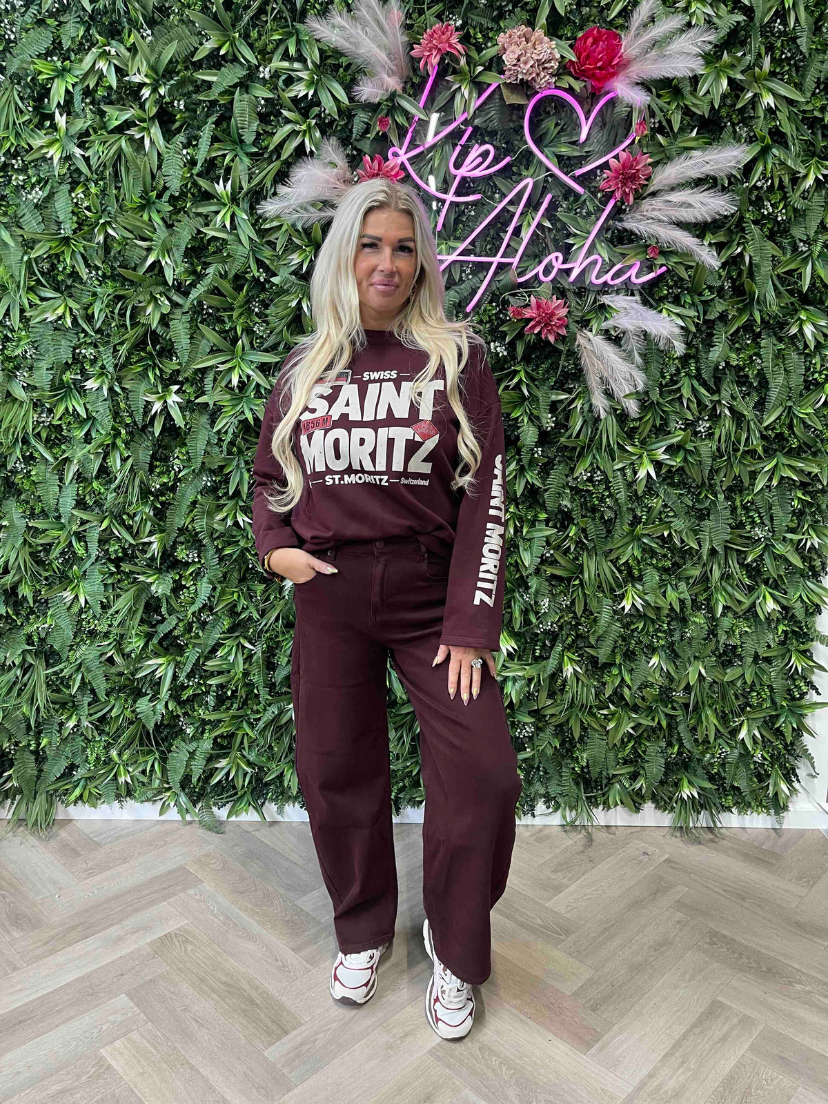 Longsleeve saint mortiz aubergine