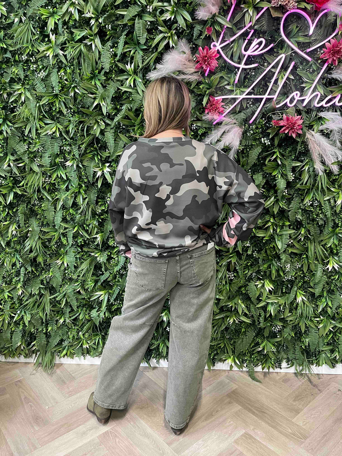 Trui copenhagen army lichtroze