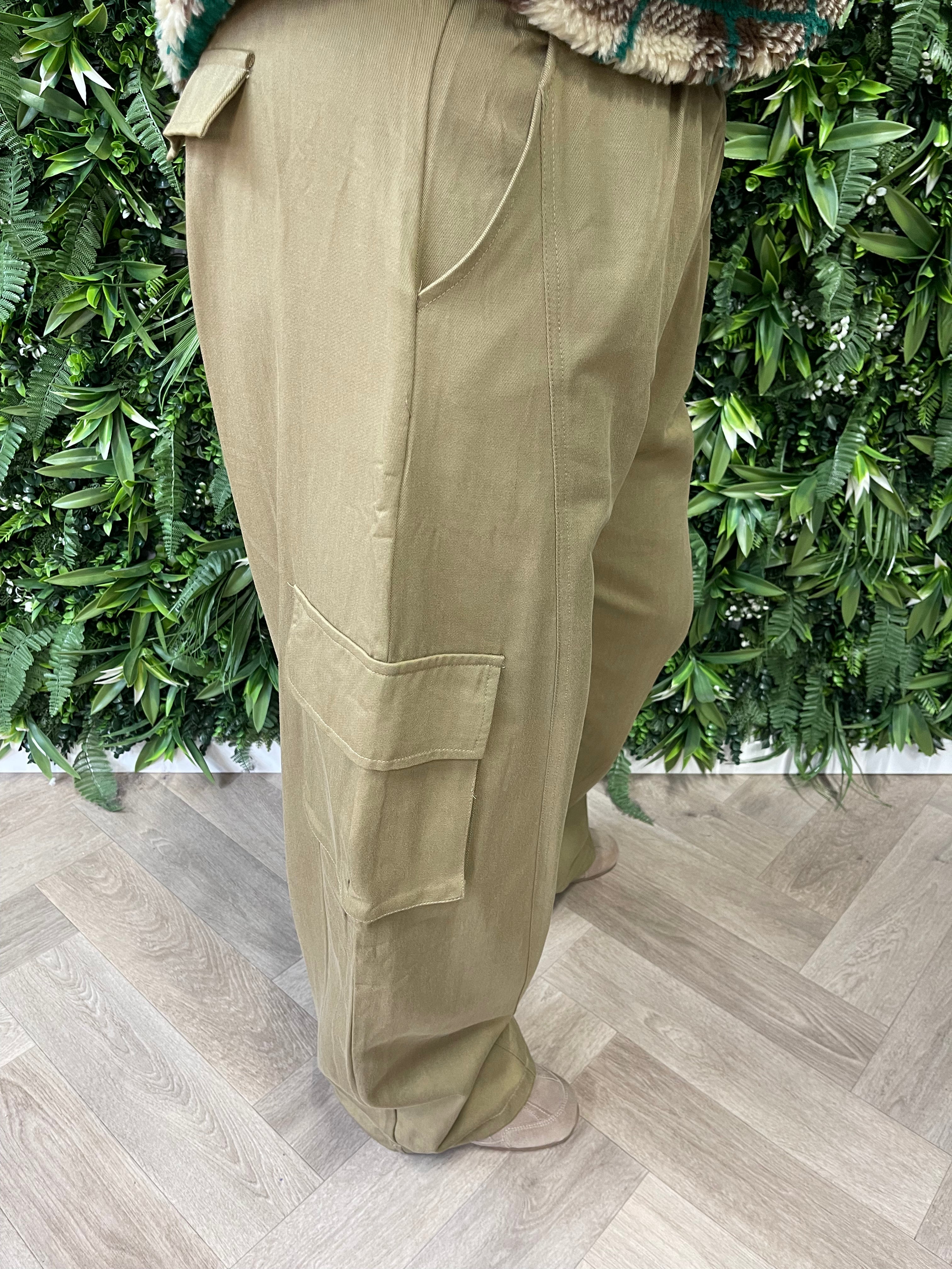 Cargo broek khaki