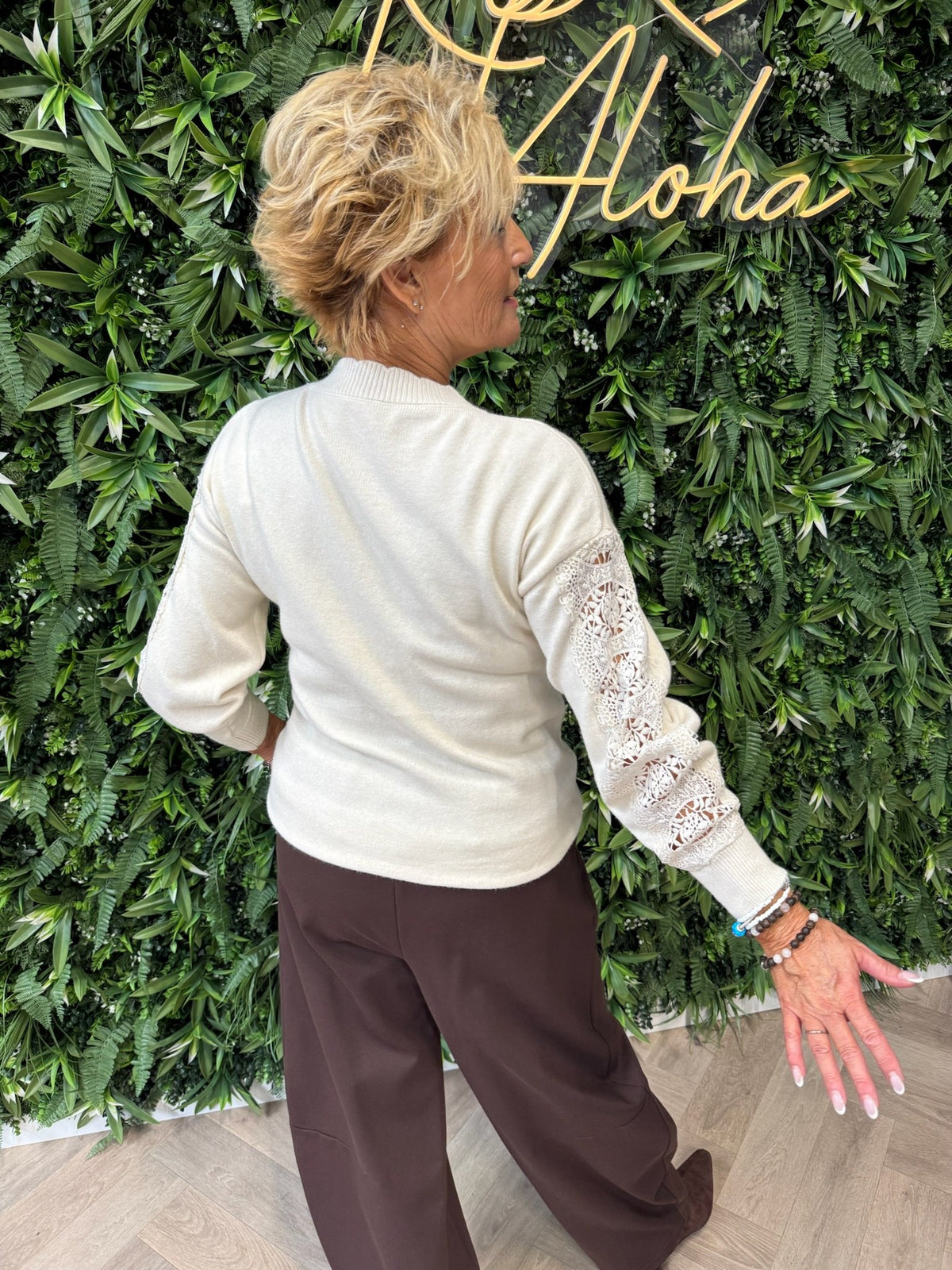 Barrel pantalon broek donkerbruin