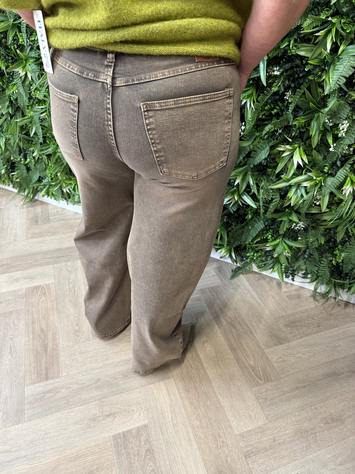 Jewelly balloon jeans bruin