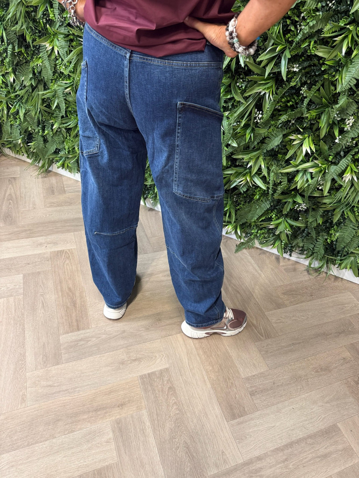 G-smack baggy jeans grote zakken middenblauw