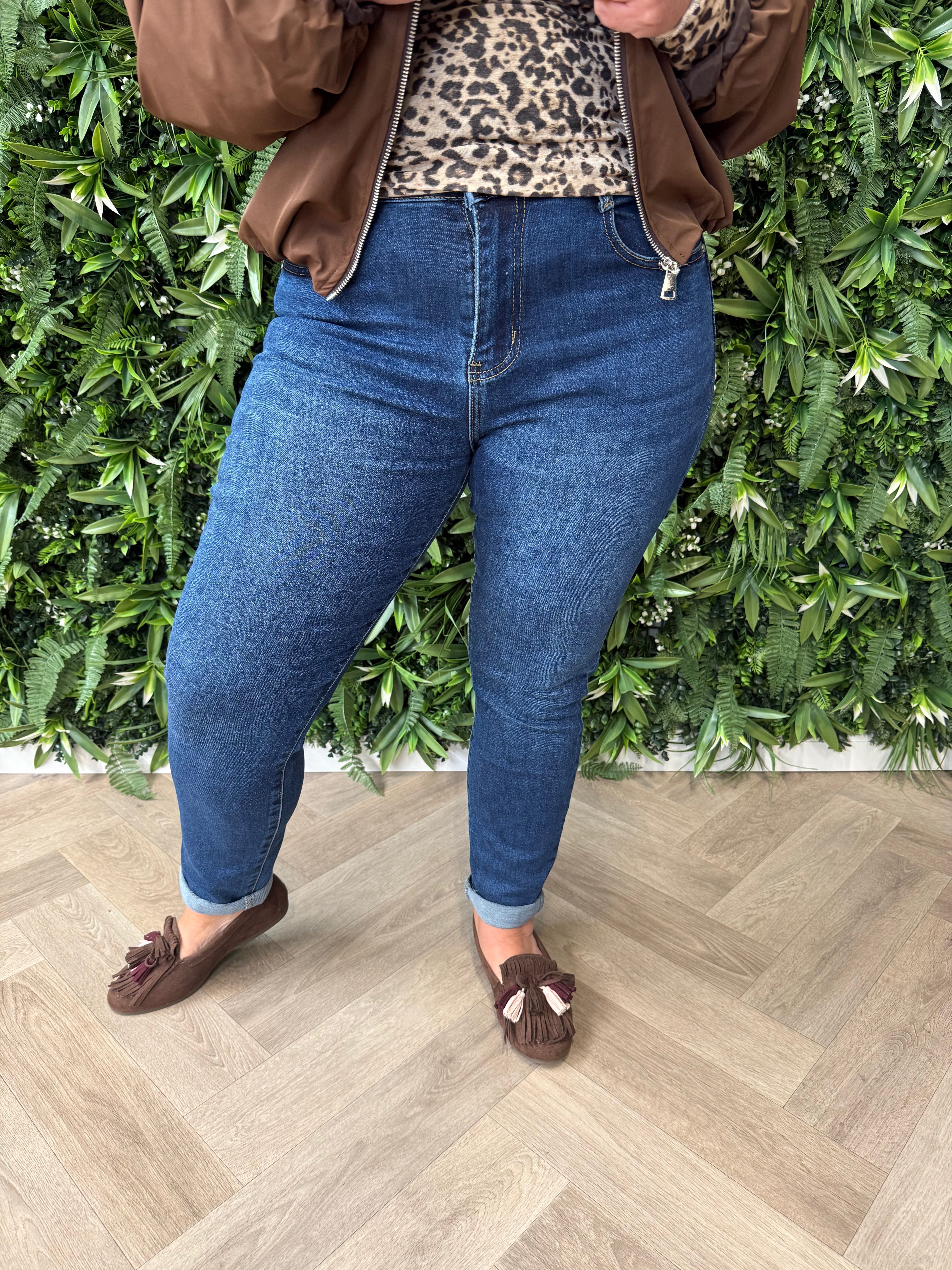 G-smack jeans momfit blauw