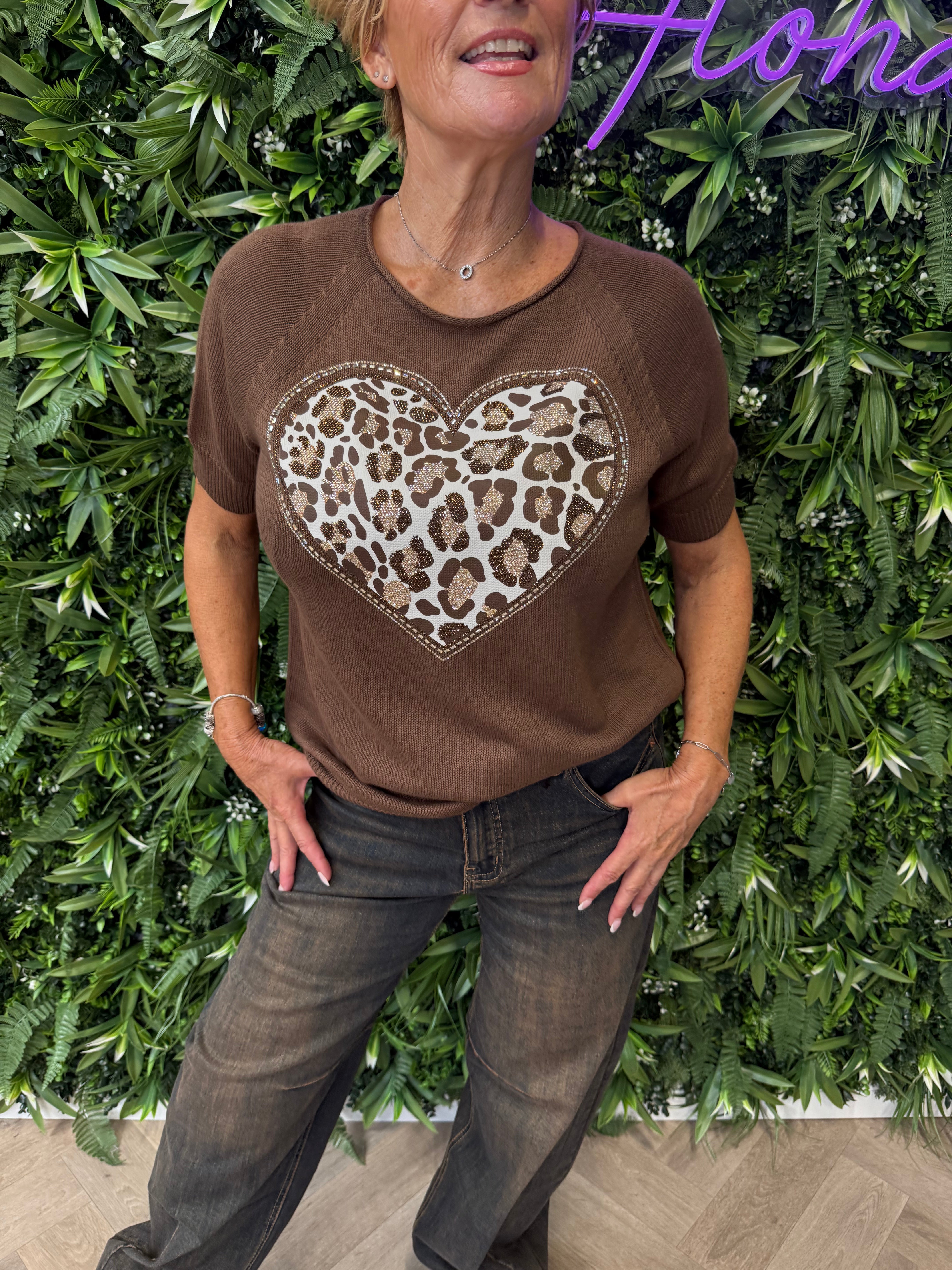 Top panterprint hart bruin
