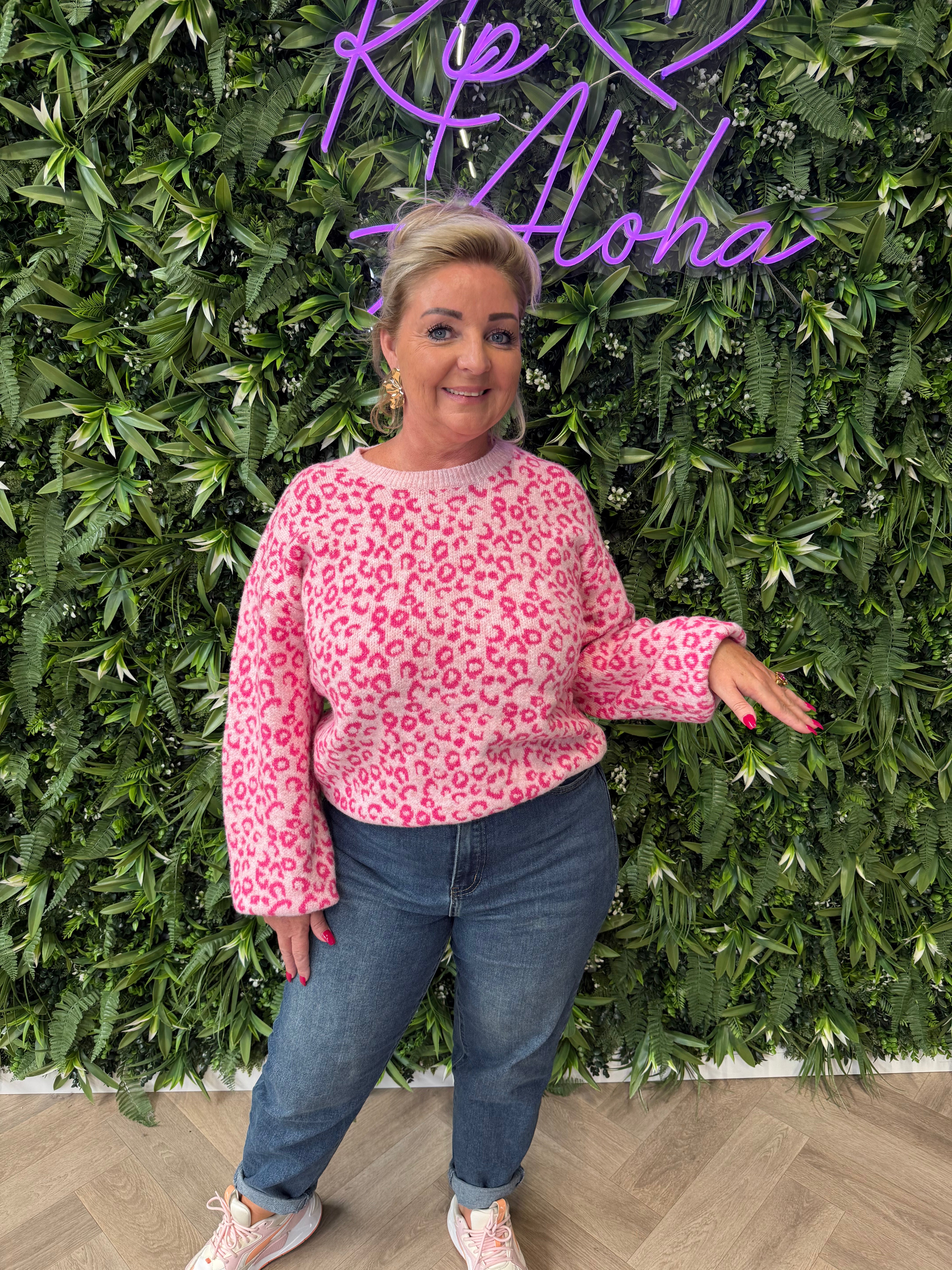 Trui panter ciao ciao fuchsia