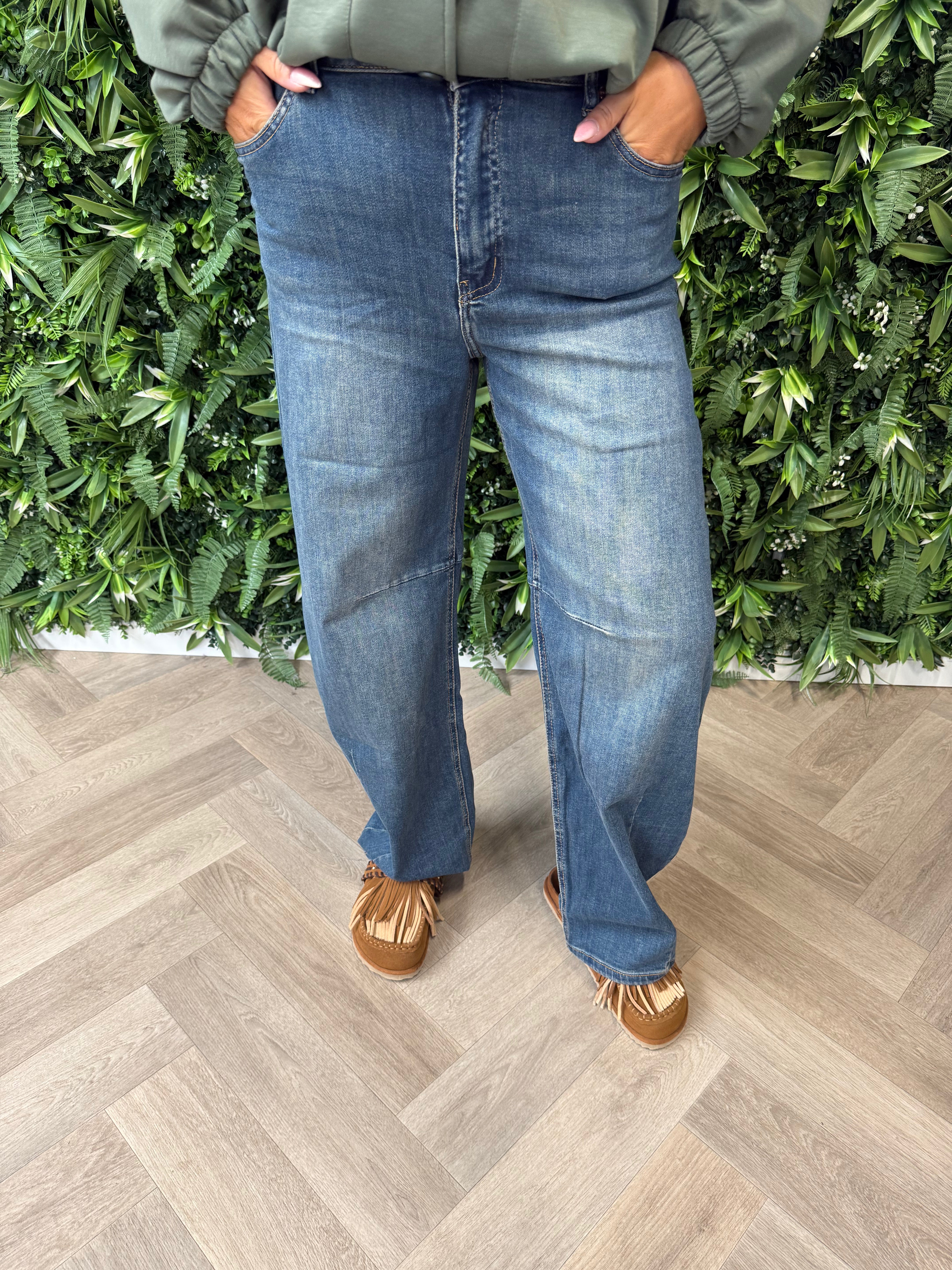 Jewelly ballon jeans blauw