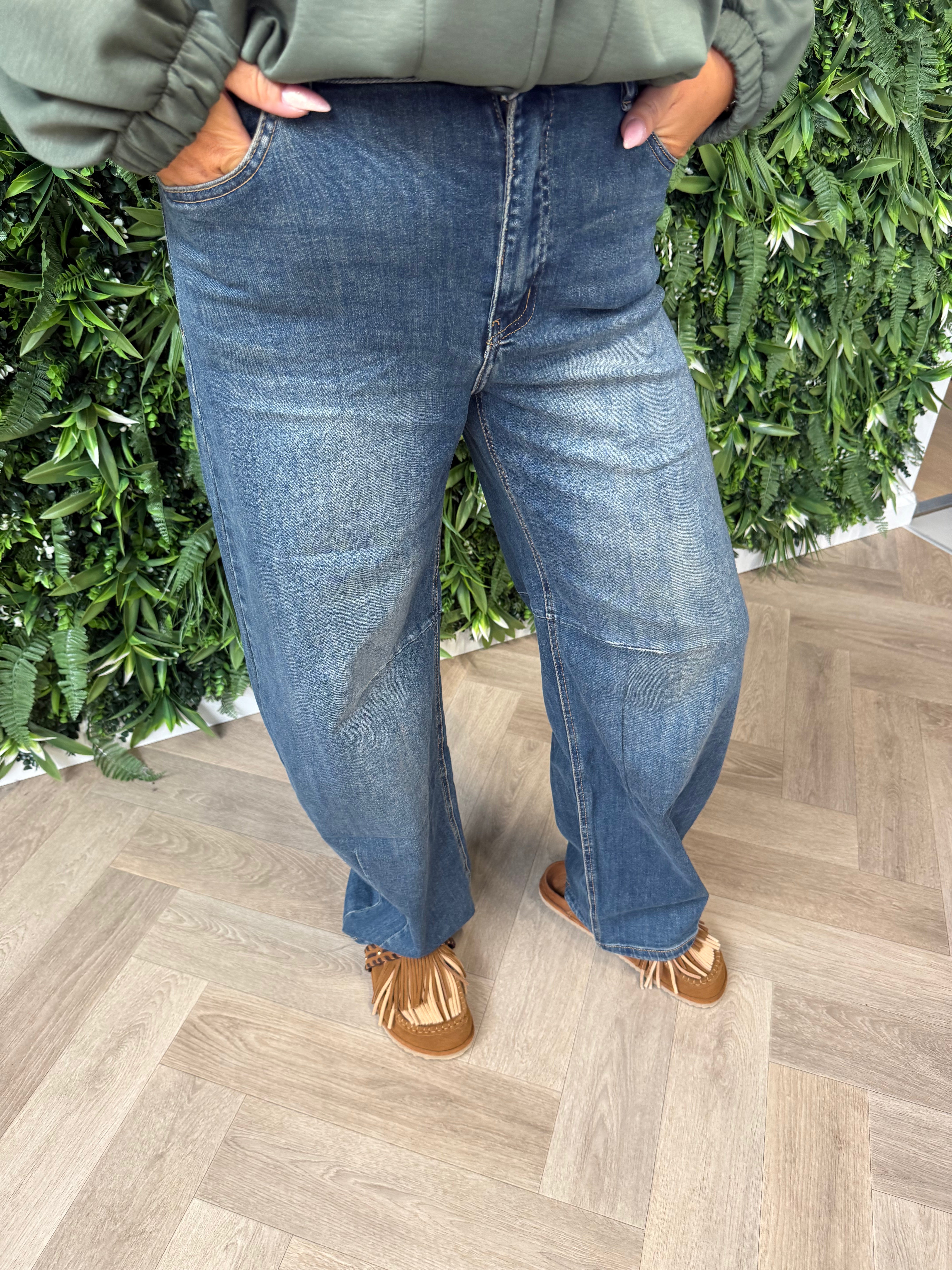 Jewelly ballon jeans blauw