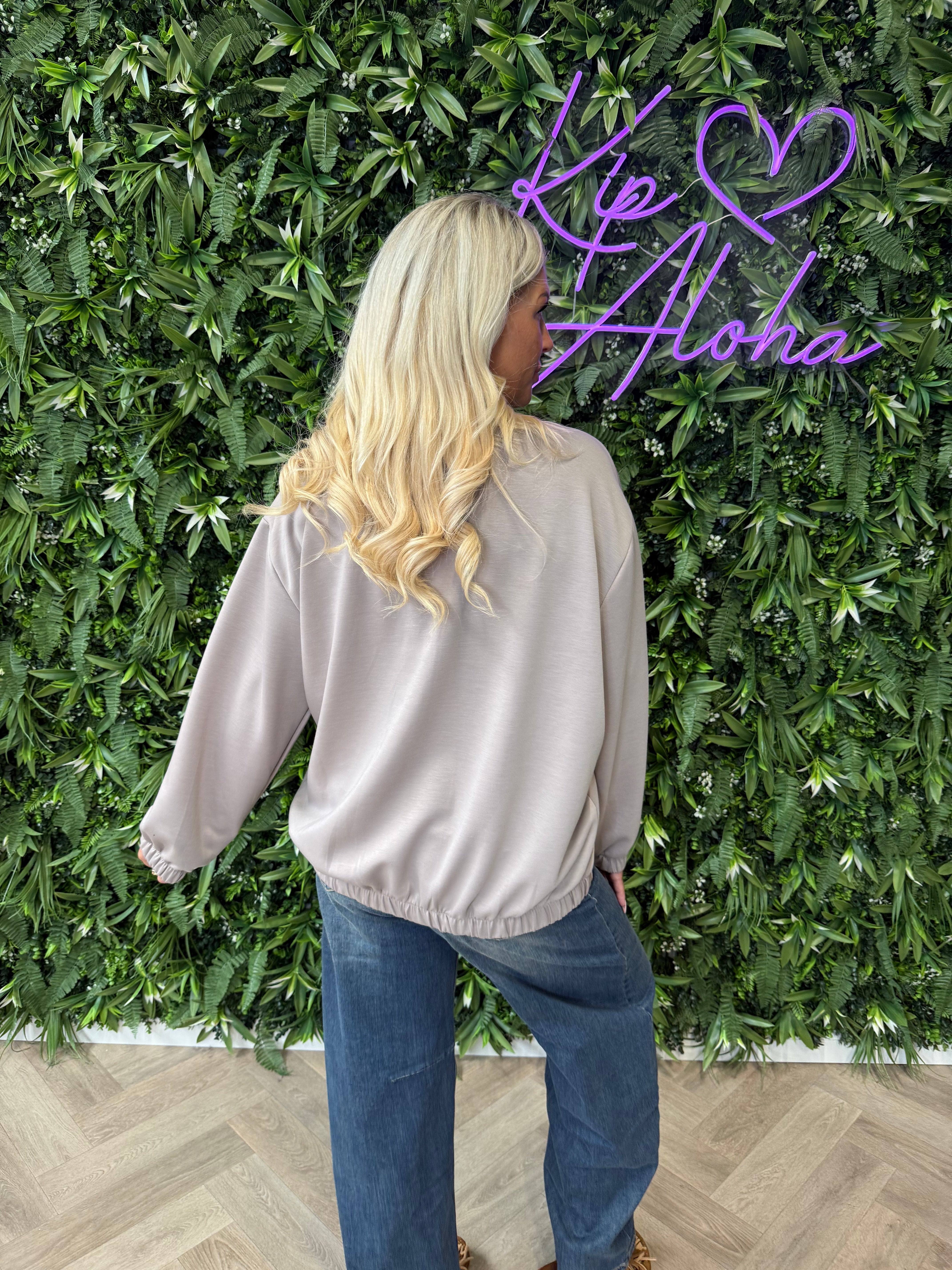 Baseball jasje uni taupe