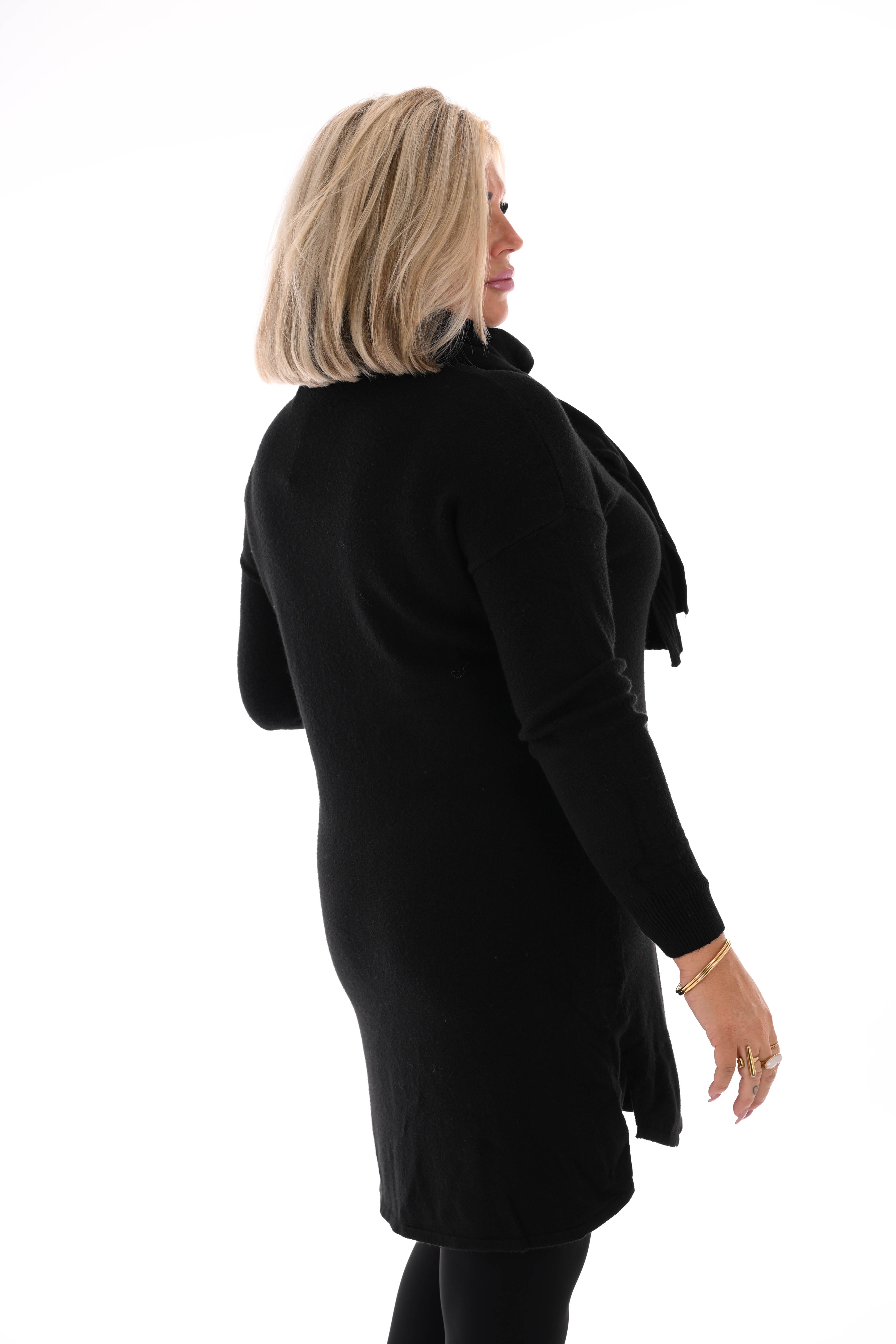 Tuniek met sjaal zwart