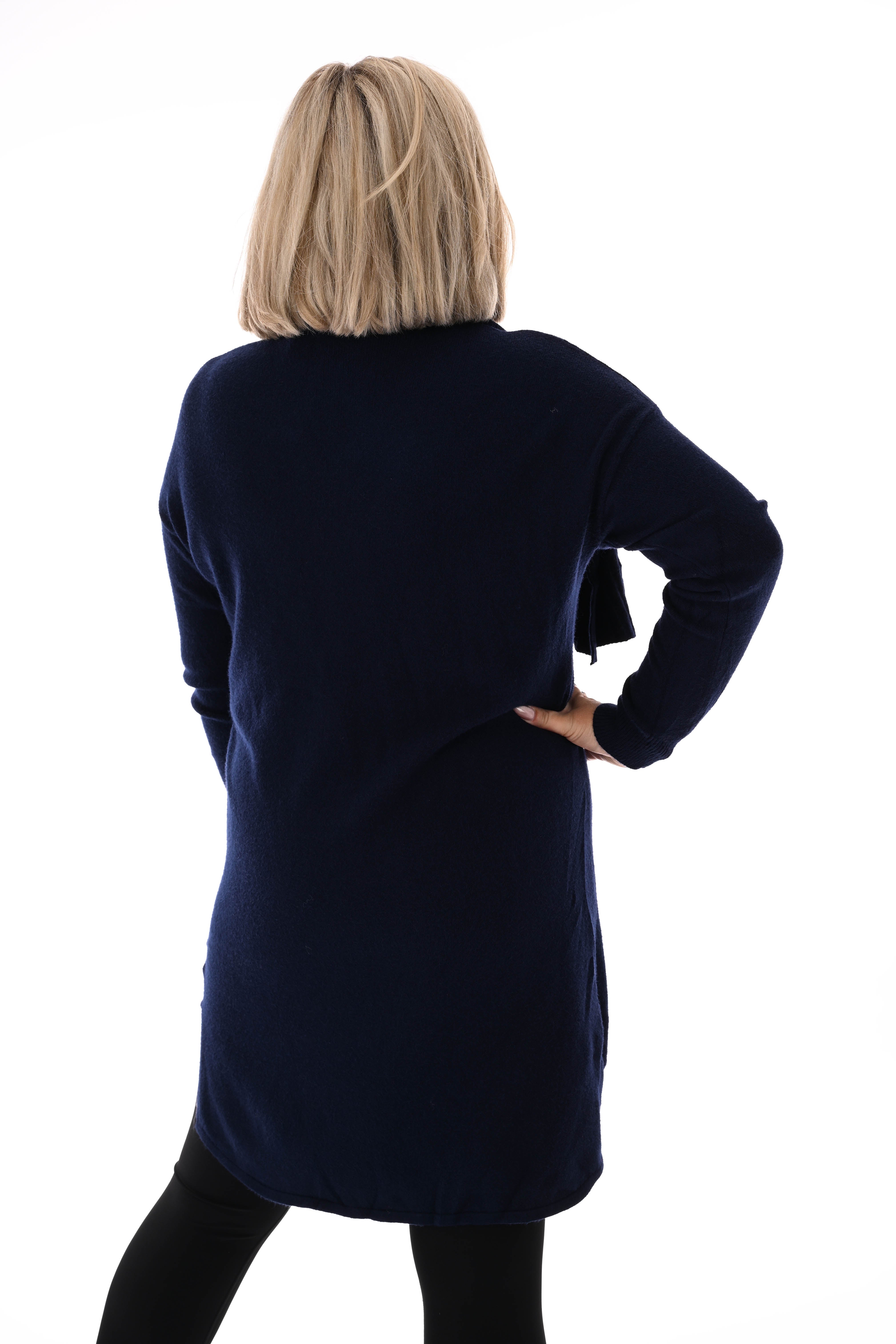 Tuniek met sjaal marineblauw