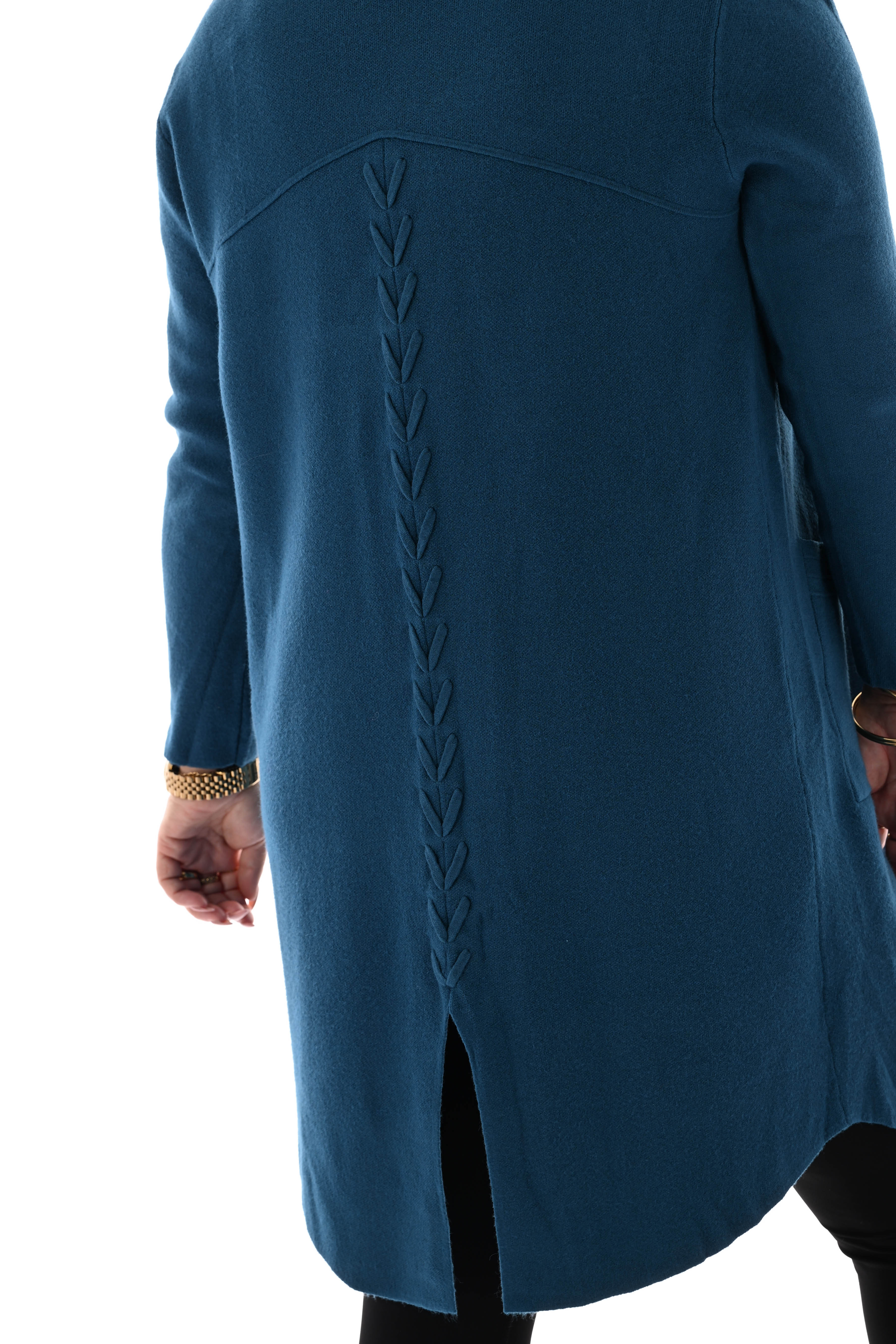 Vest half lang petrol