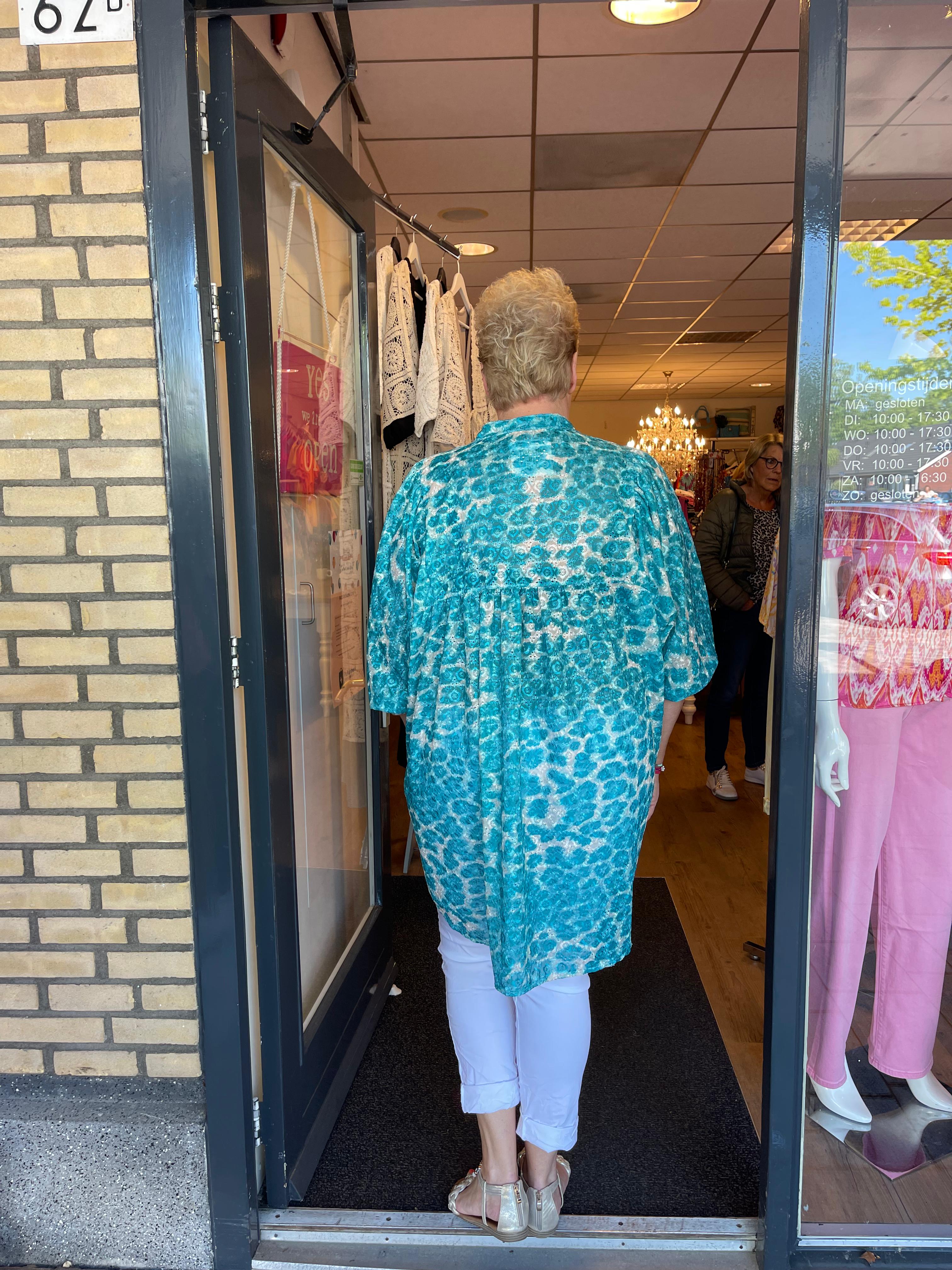 Tuniek panter shine aqua