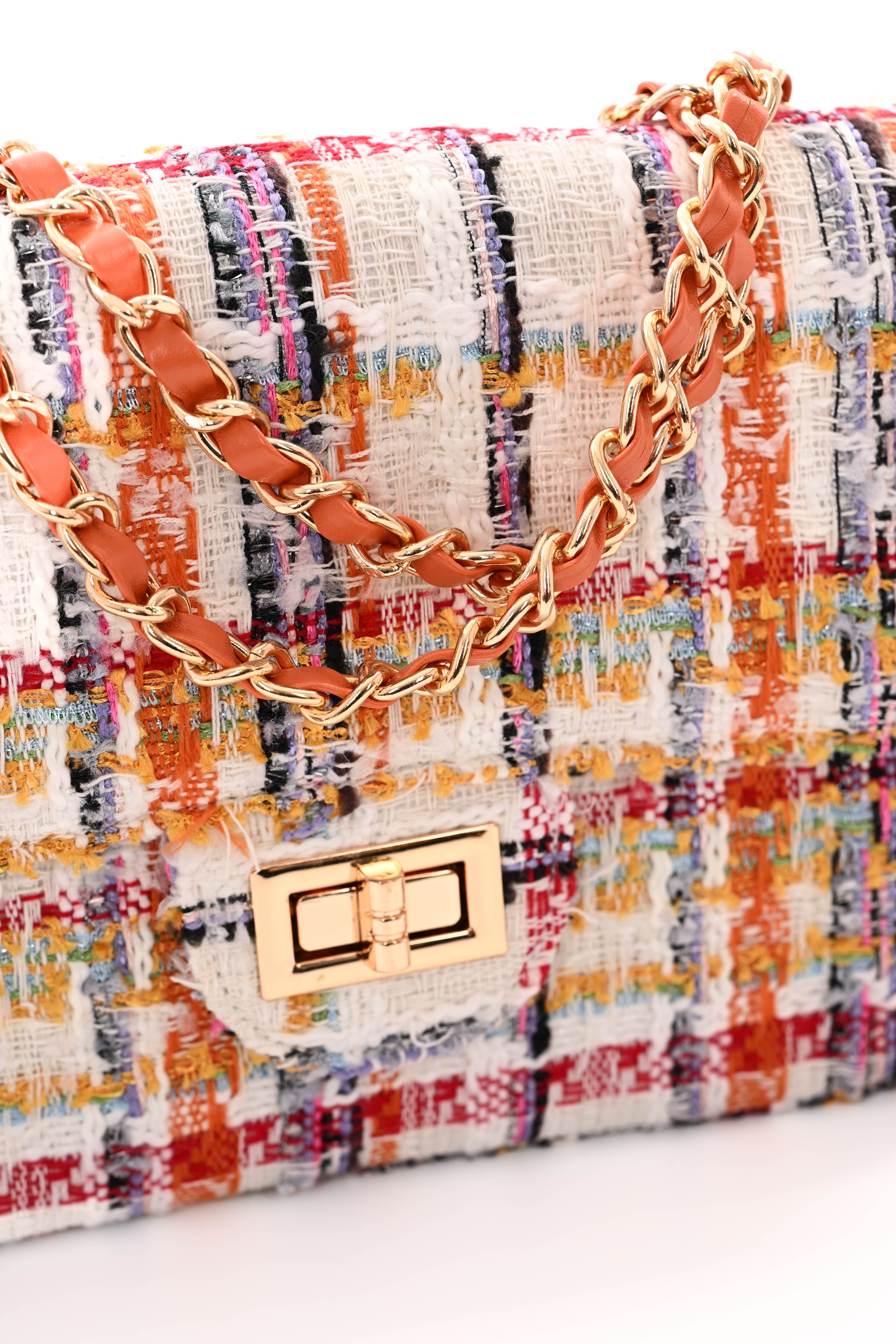 Kleine tas ruffles oranje