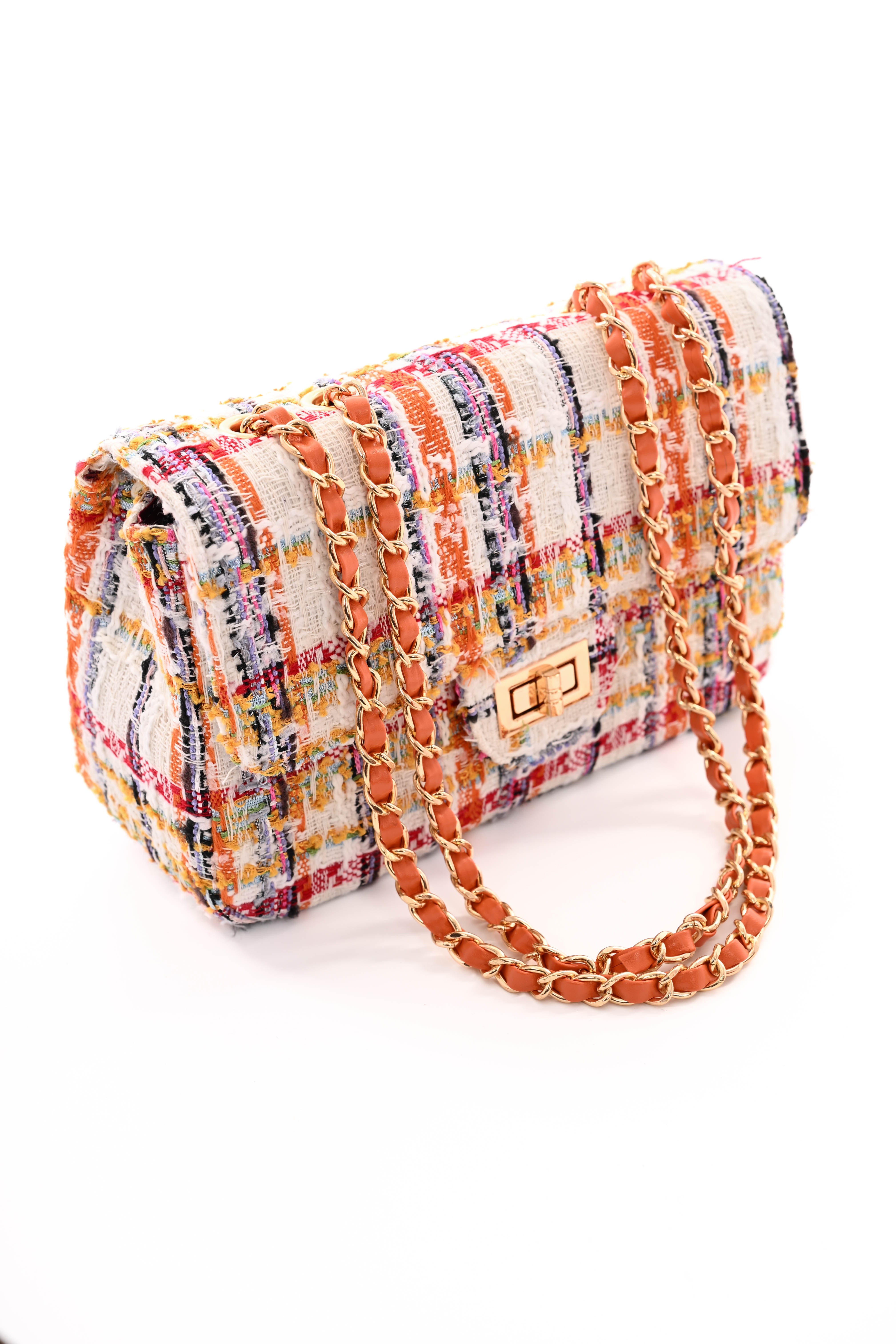 Kleine tas ruffles oranje