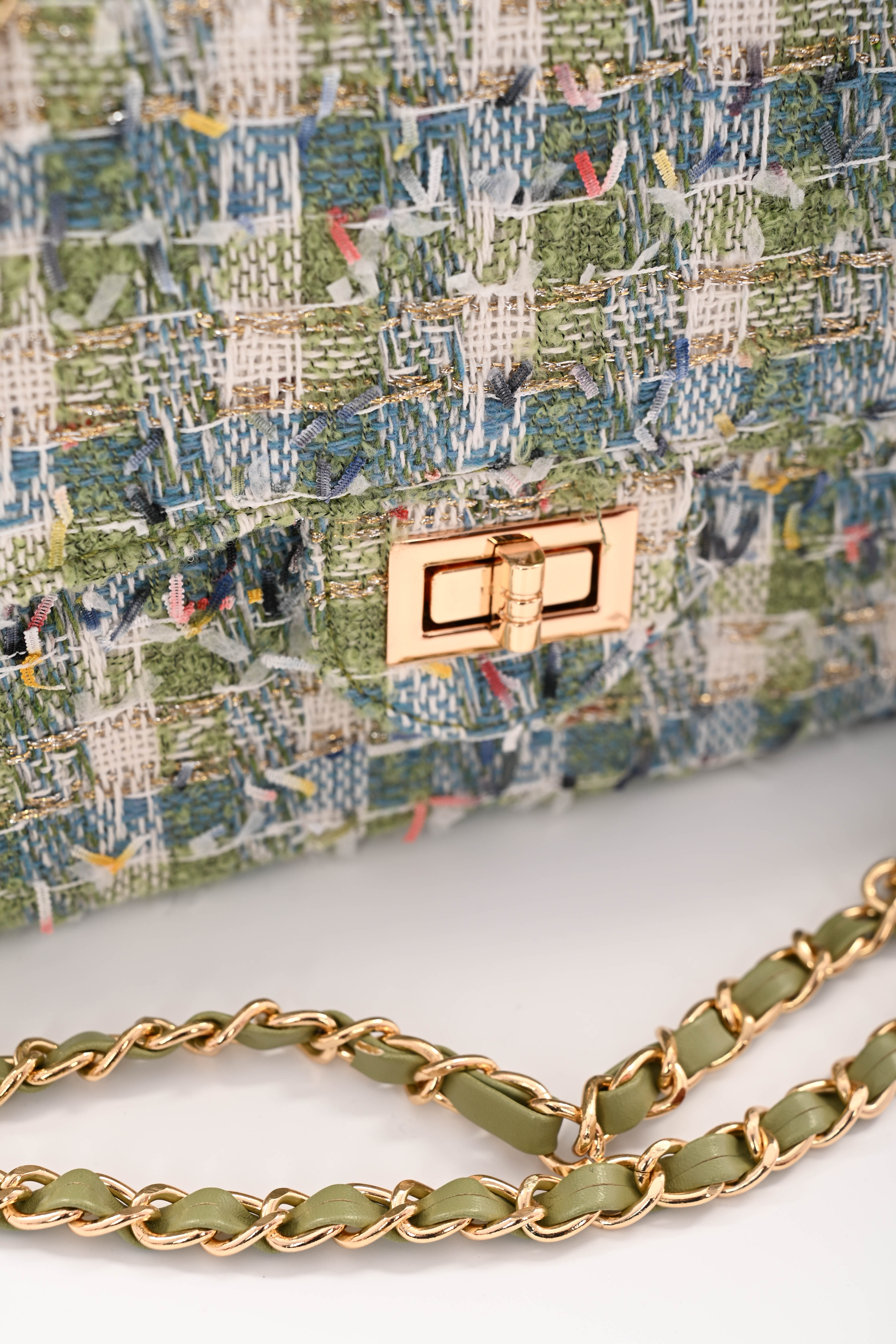 Kleine tas ruffles groen