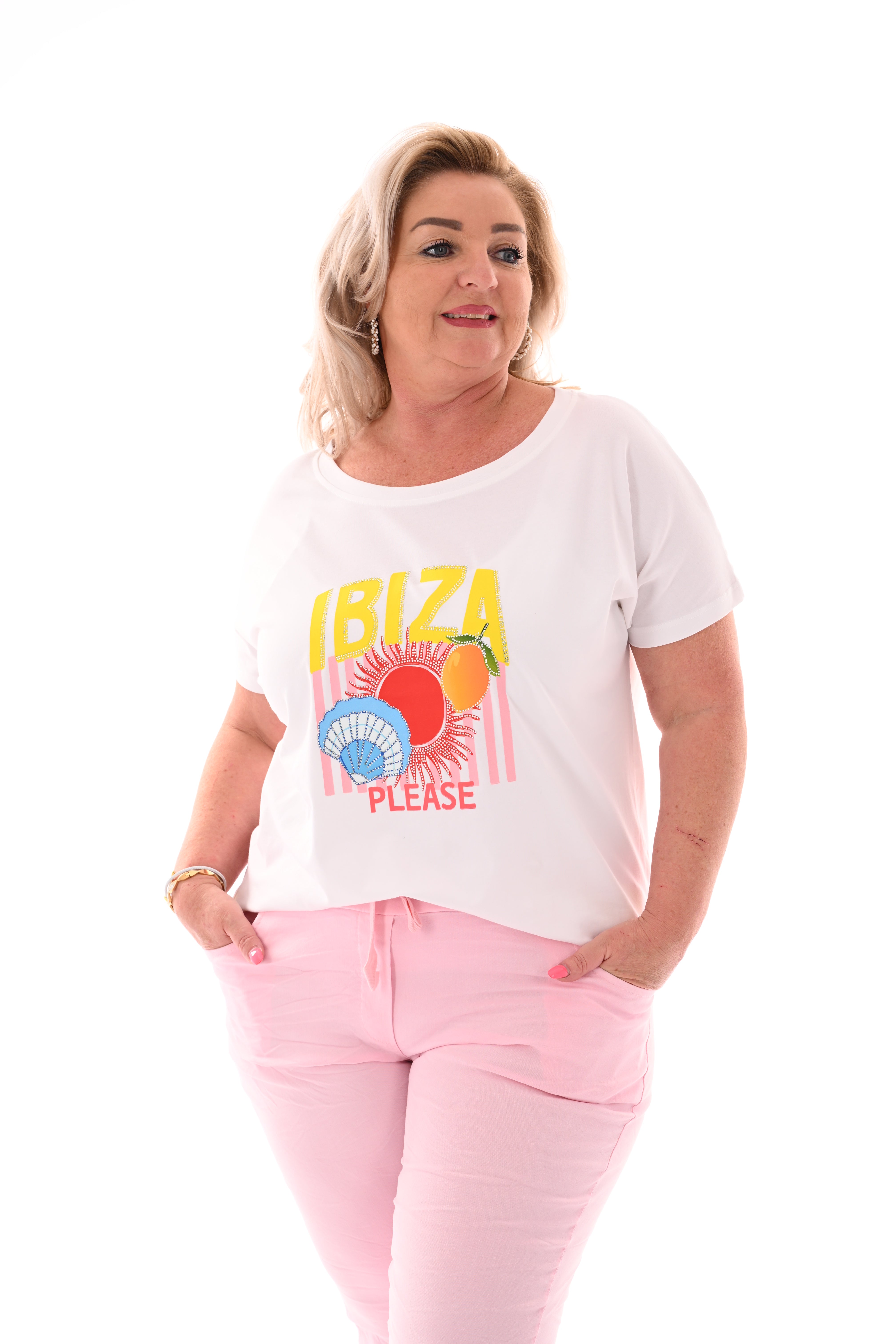 T-shirt Ibiza geel