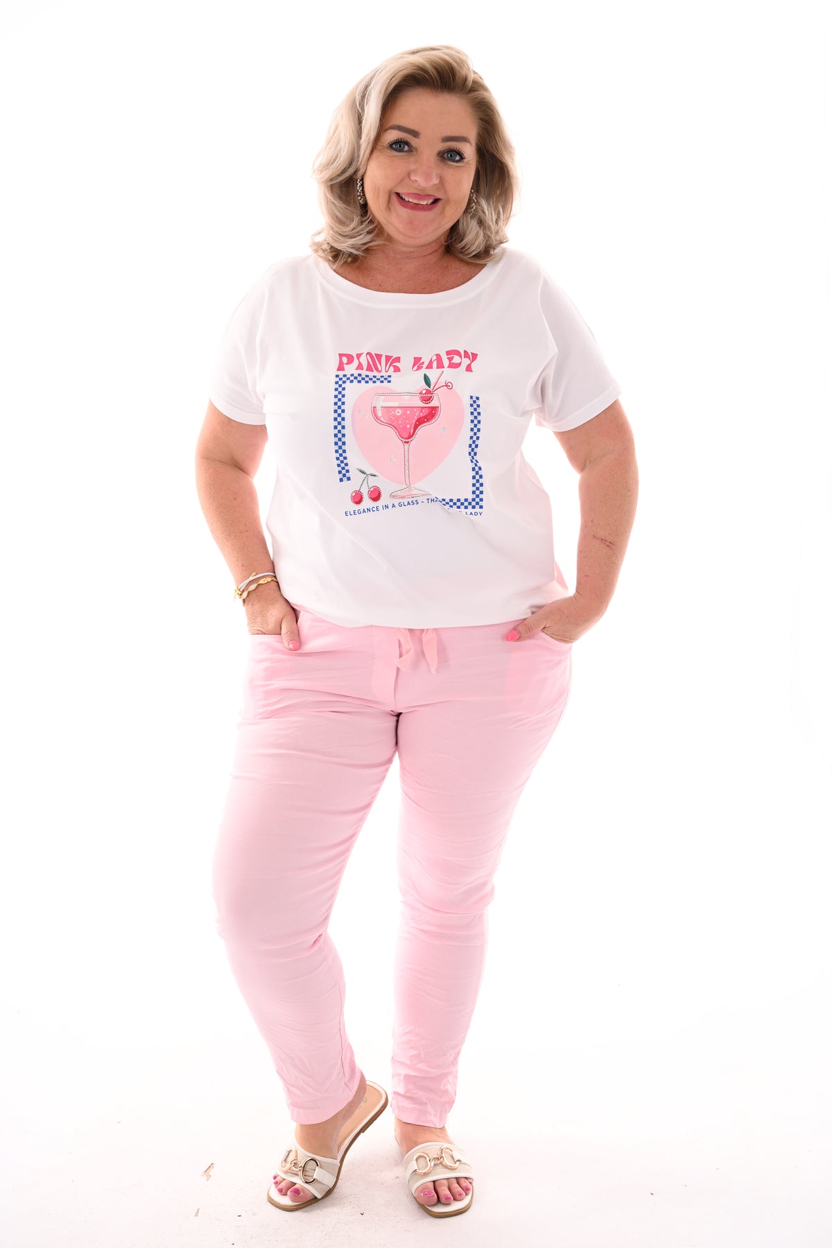T-shirt pink lady roze
