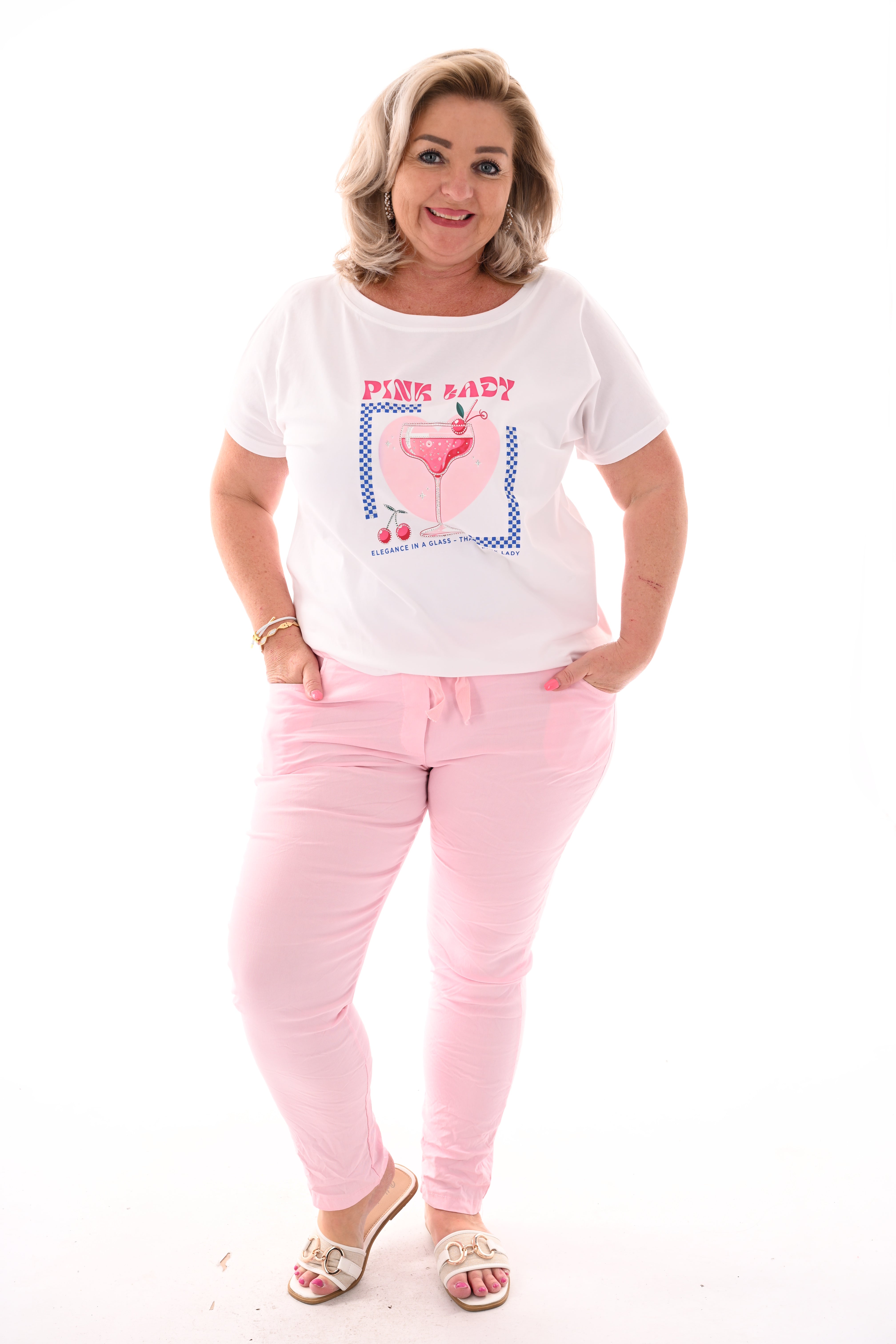 T-shirt pink lady roze