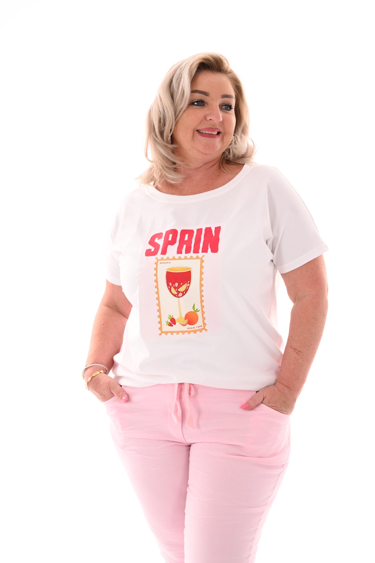 T-shirt Spain rood