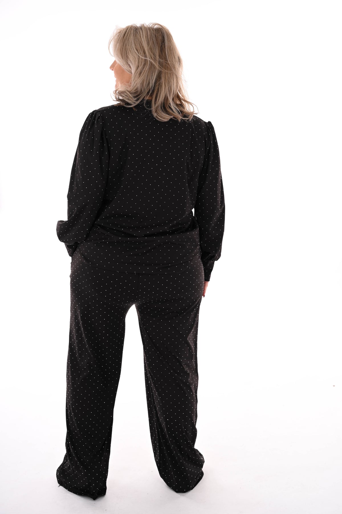 Travel pak met strass zwart