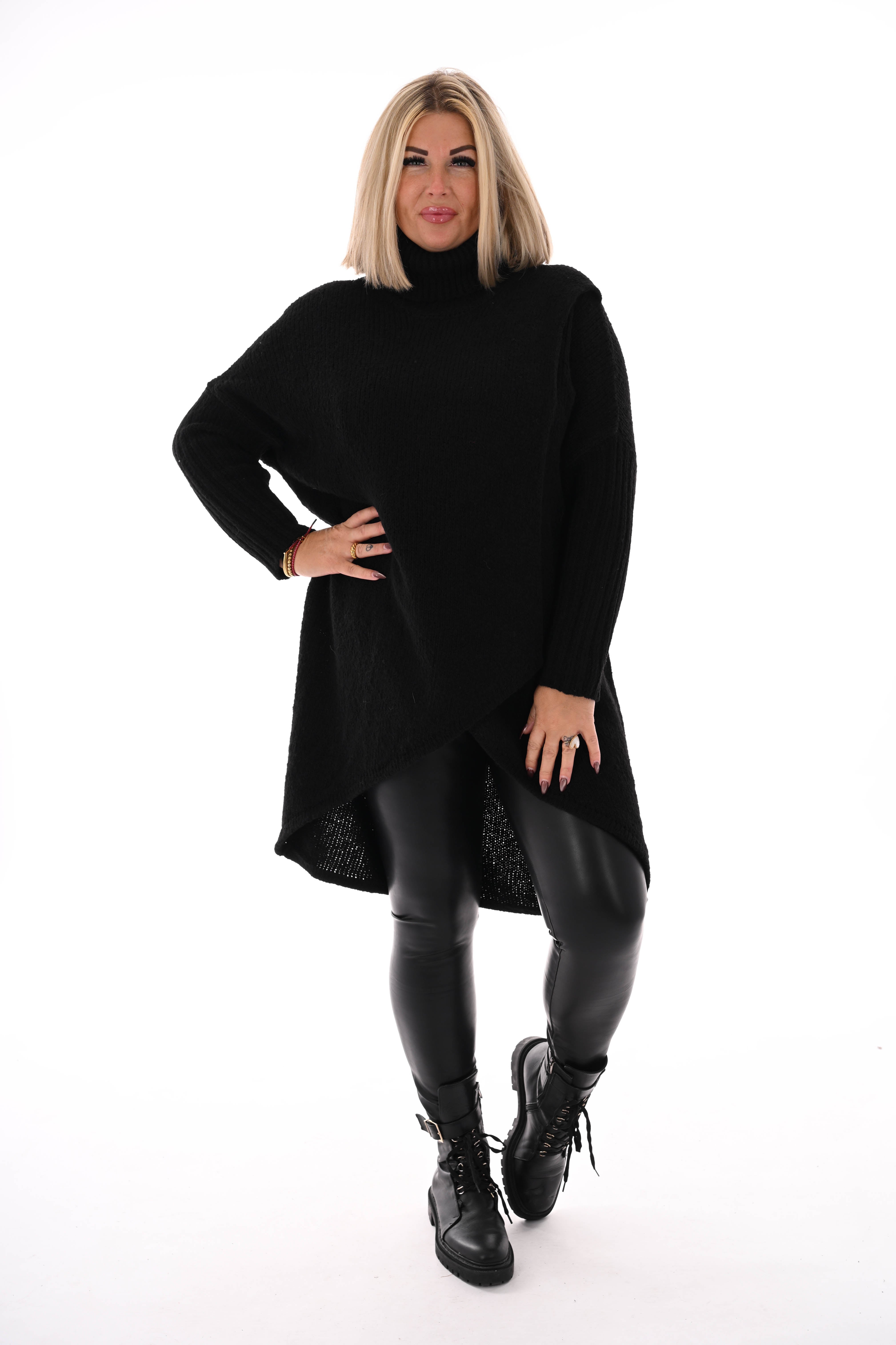 Overslag coltrui zwart