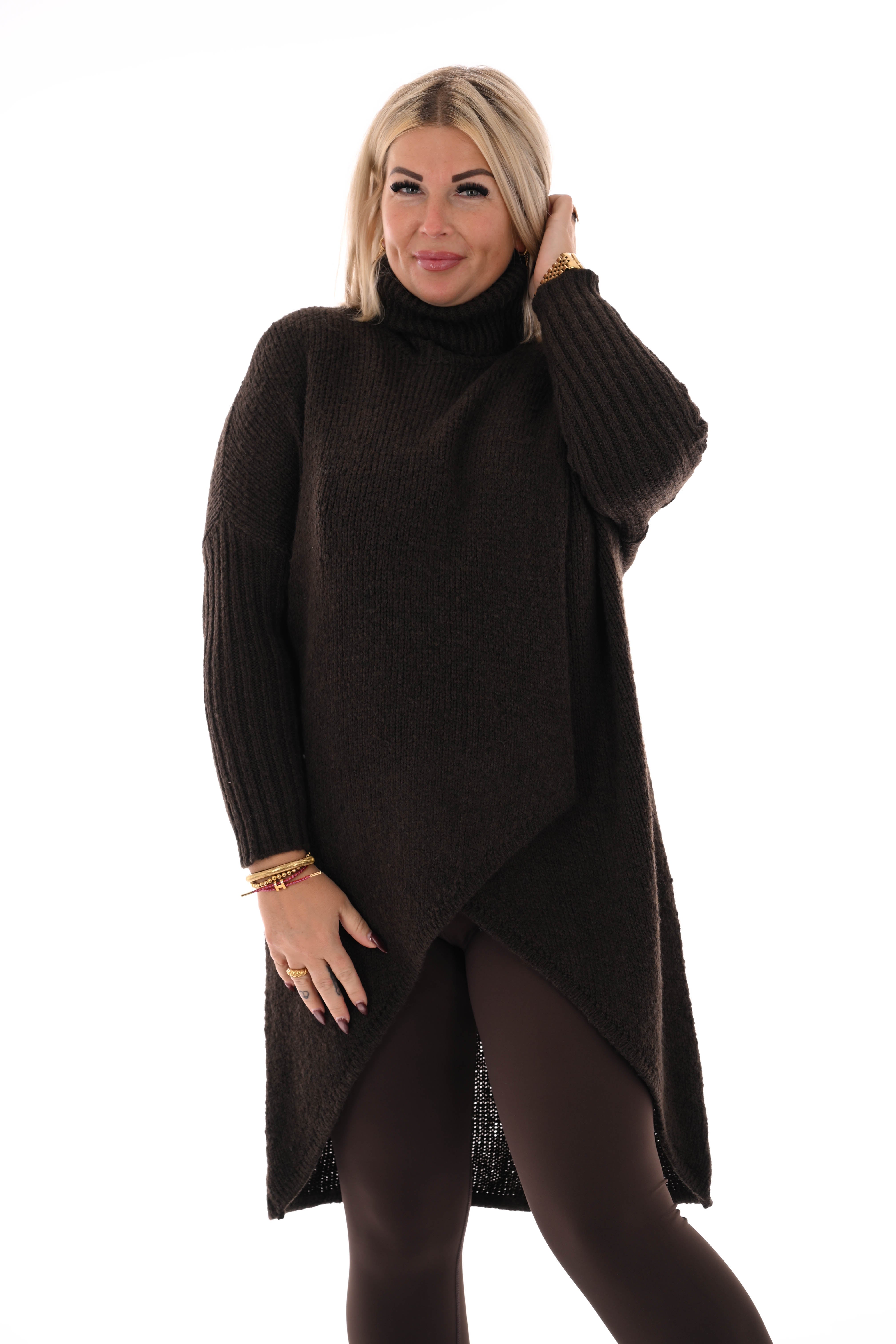 Overslag coltrui donkerbruin